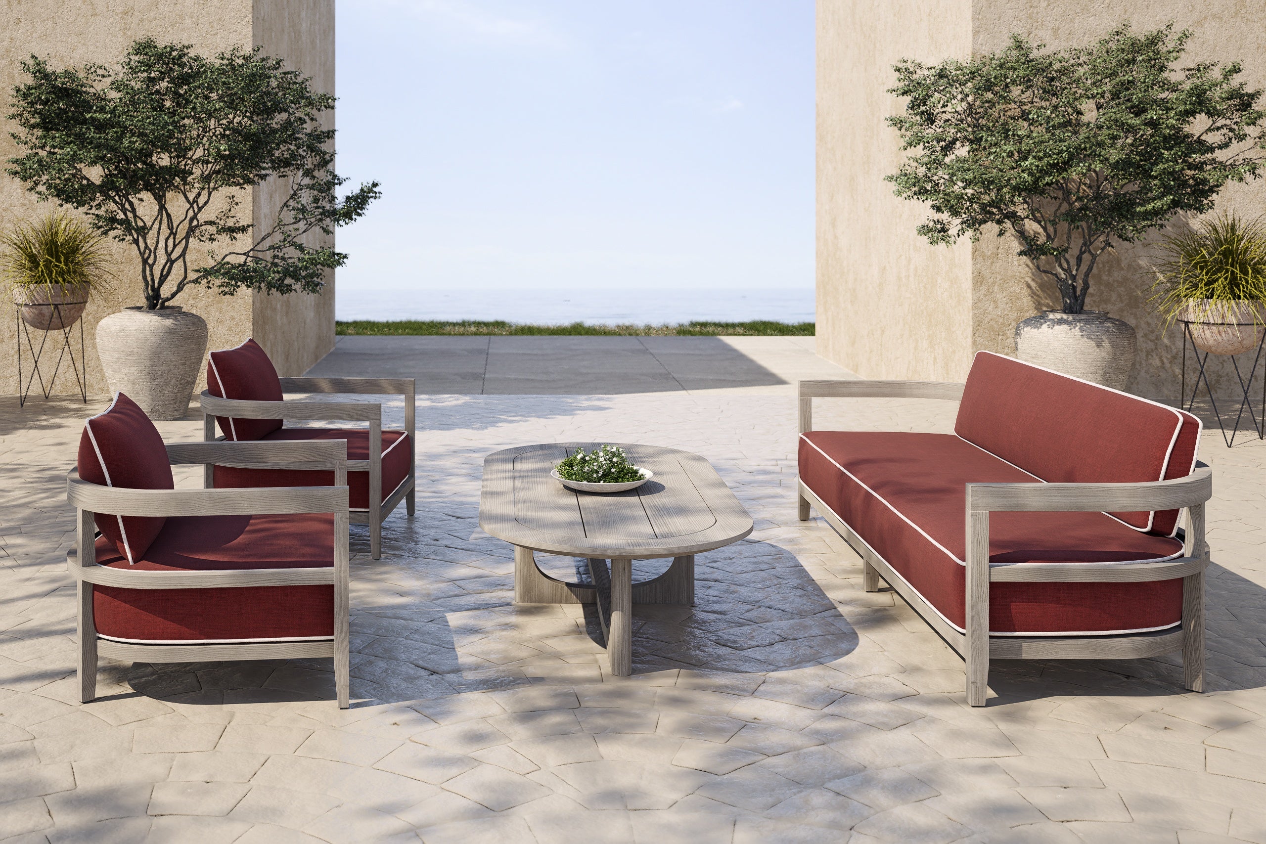 Rome Outdoor Lounge Armchair Teak