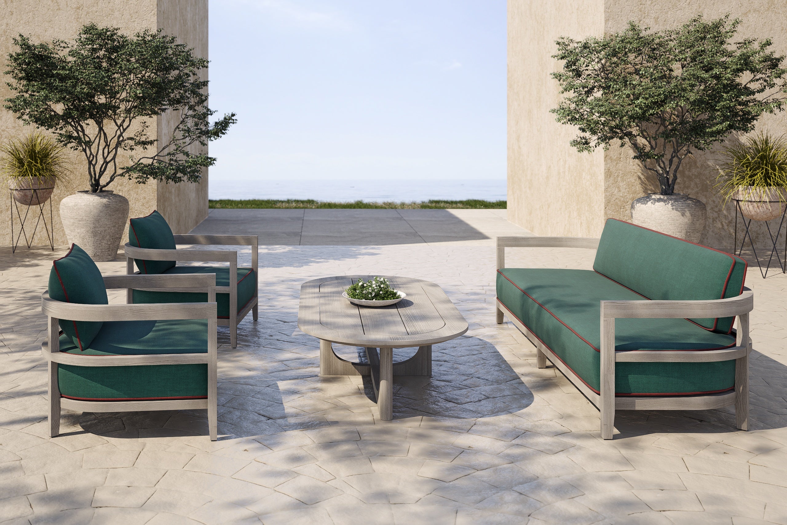 Rome Outdoor Lounge Armchair Teak