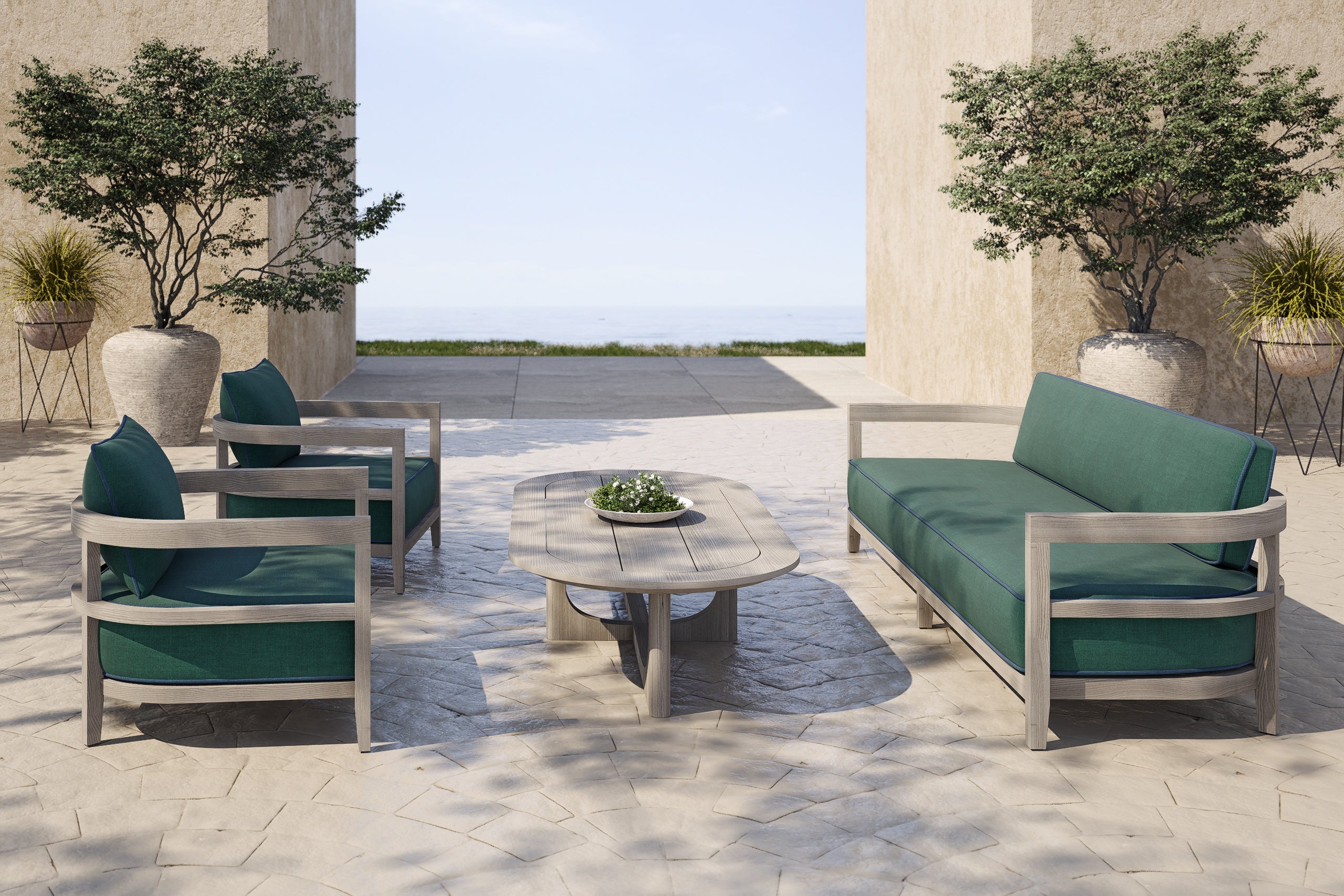Rome Outdoor Lounge Armchair Teak