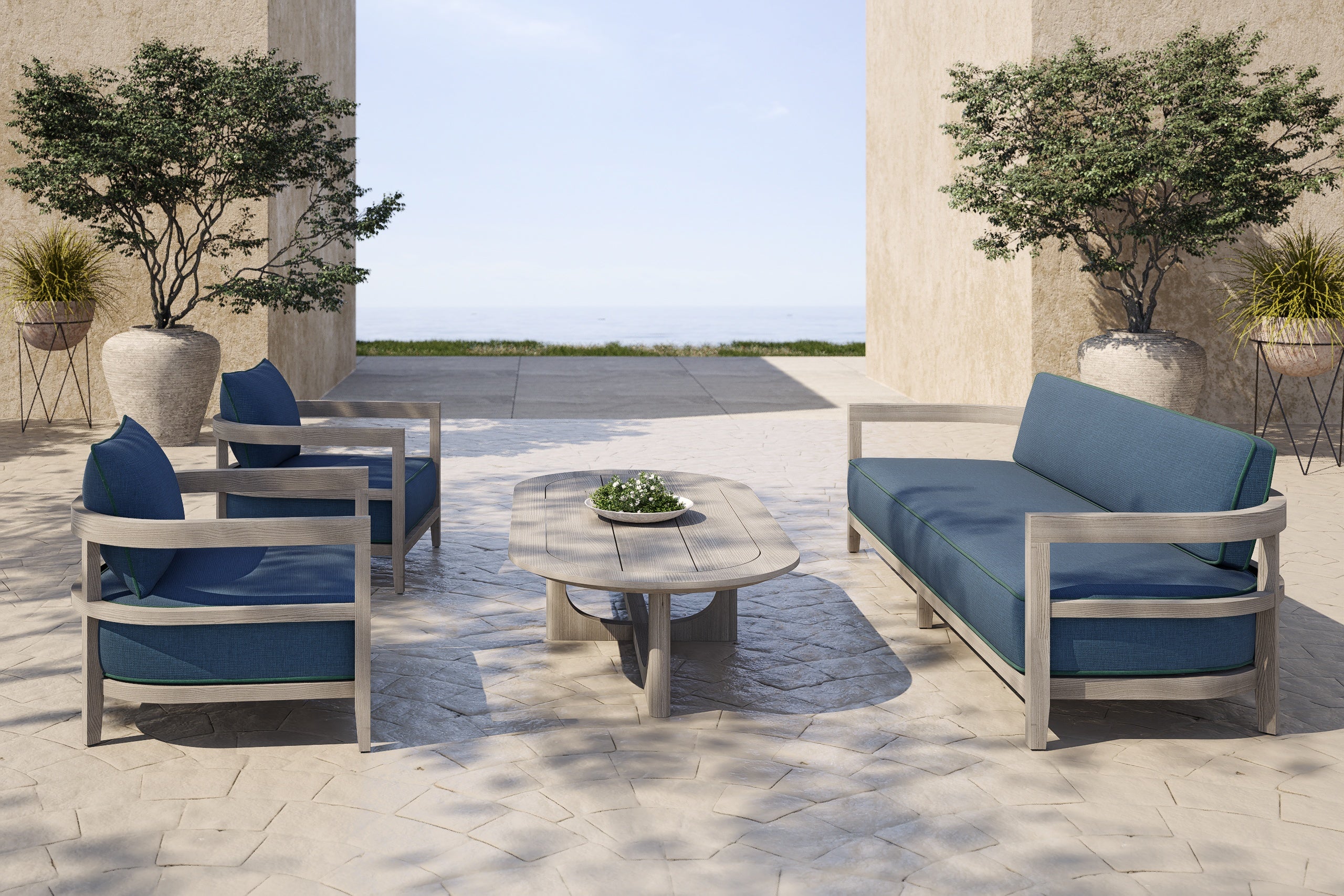 Rome Outdoor Lounge Armchair Teak