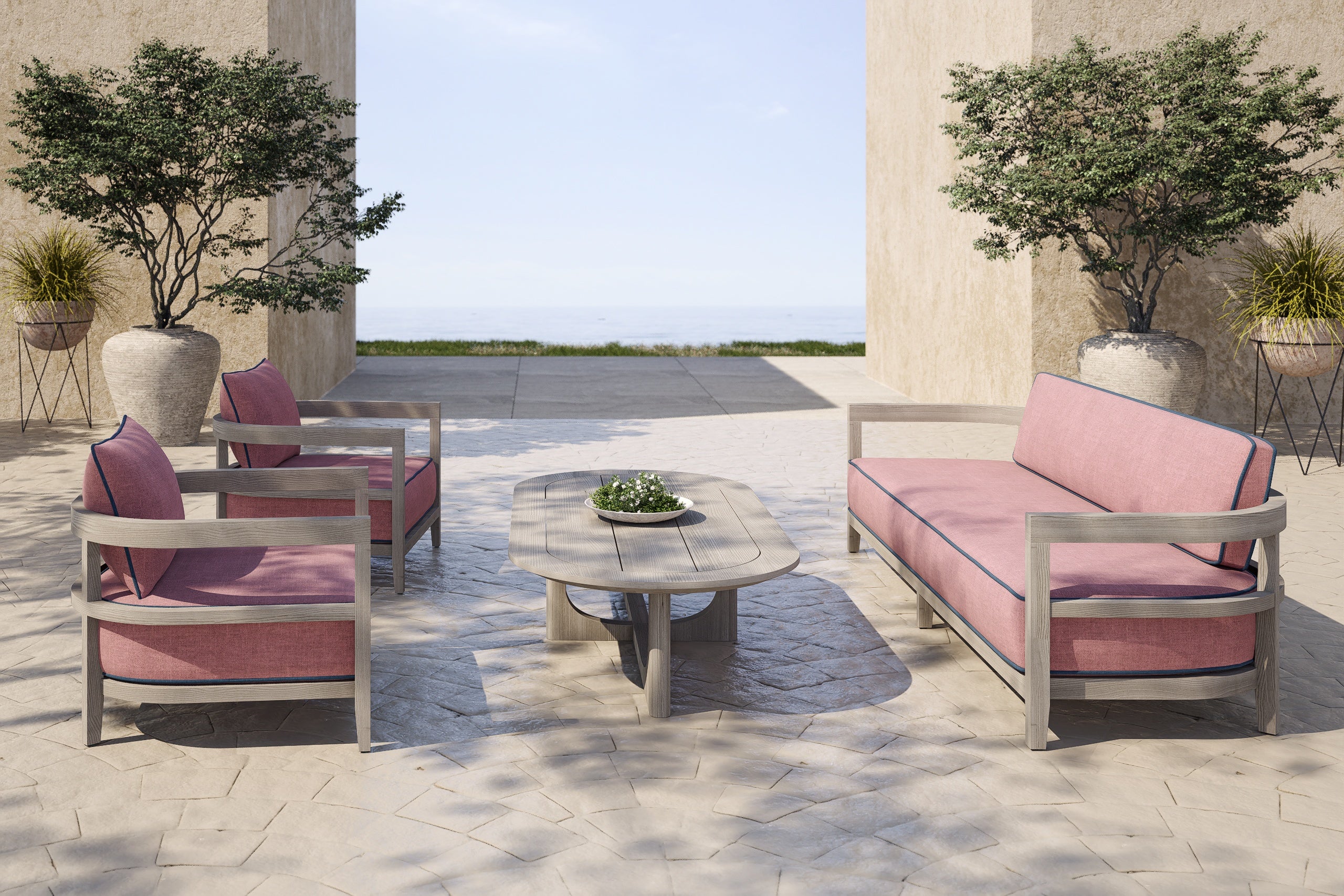 Rome Outdoor Lounge Armchair Teak