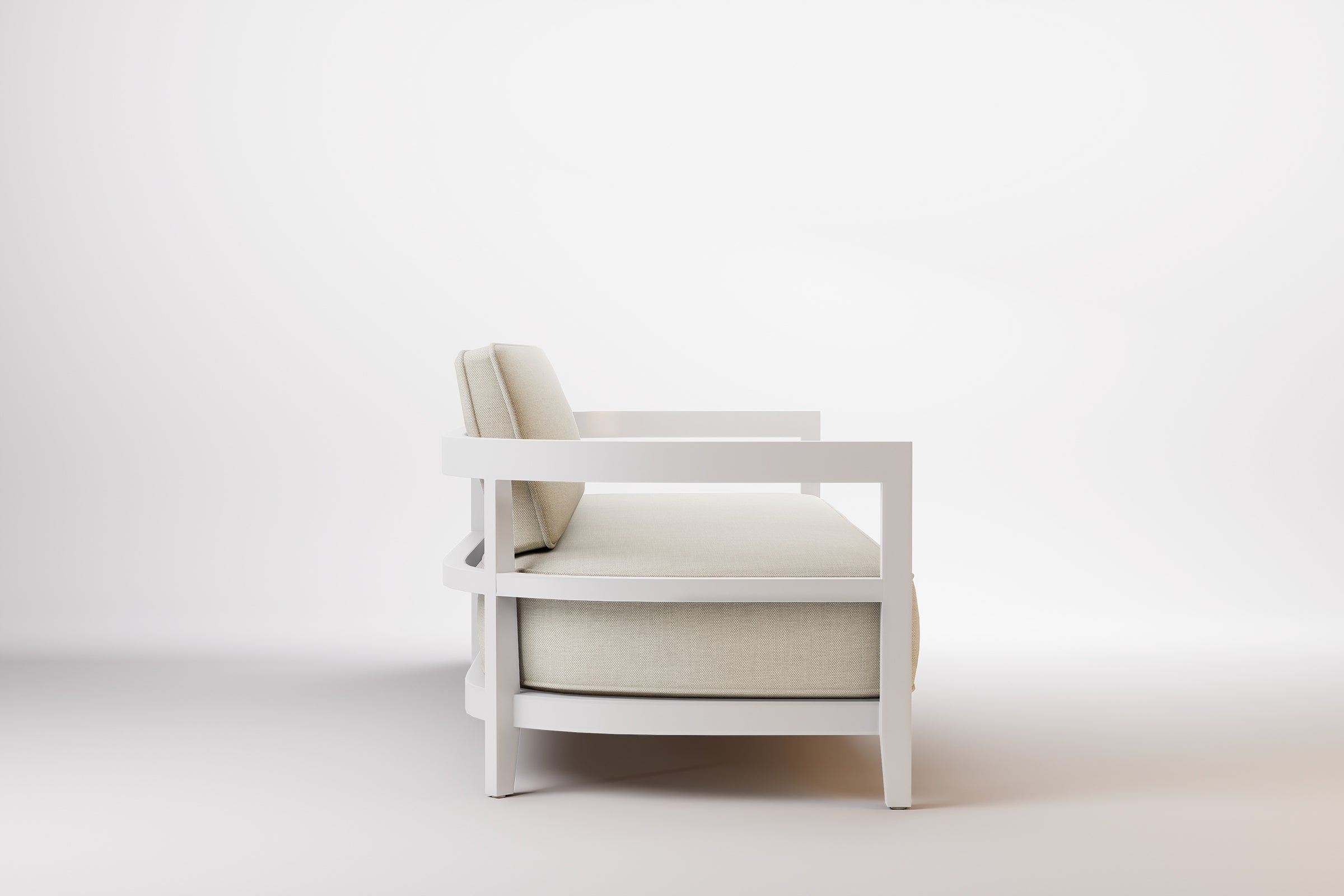 Rome Outdoor Sofa 3 Seat Aluminium