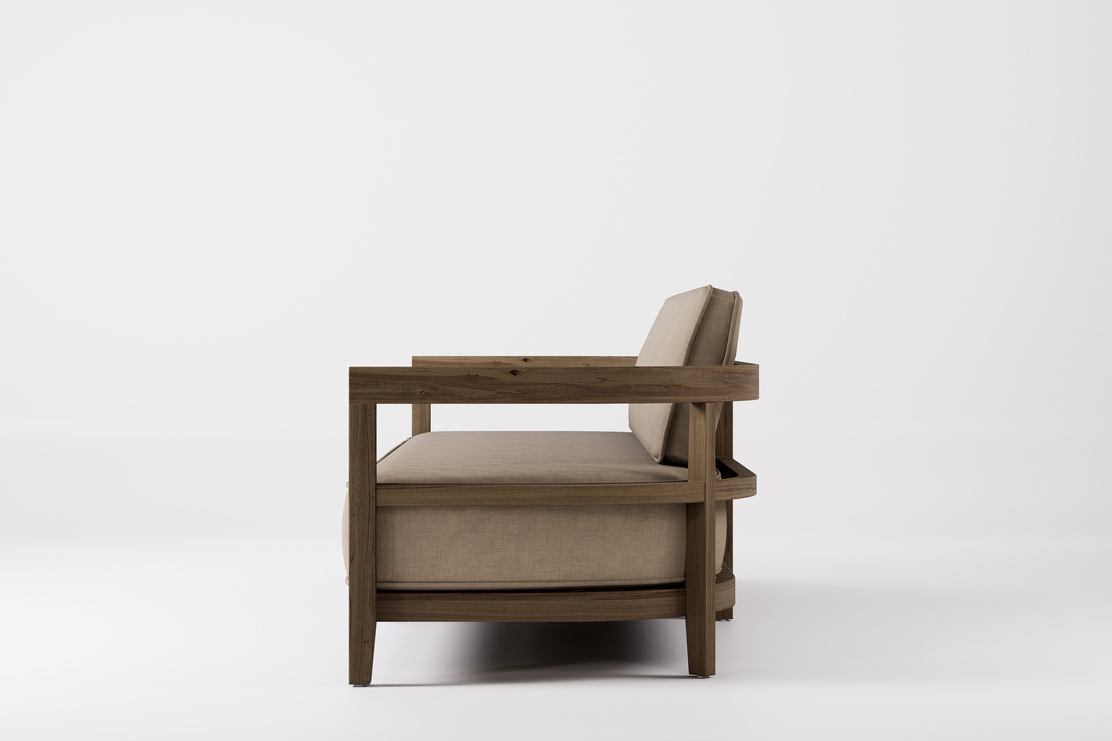 Rome Outdoor Sofa 3 Seat Teak