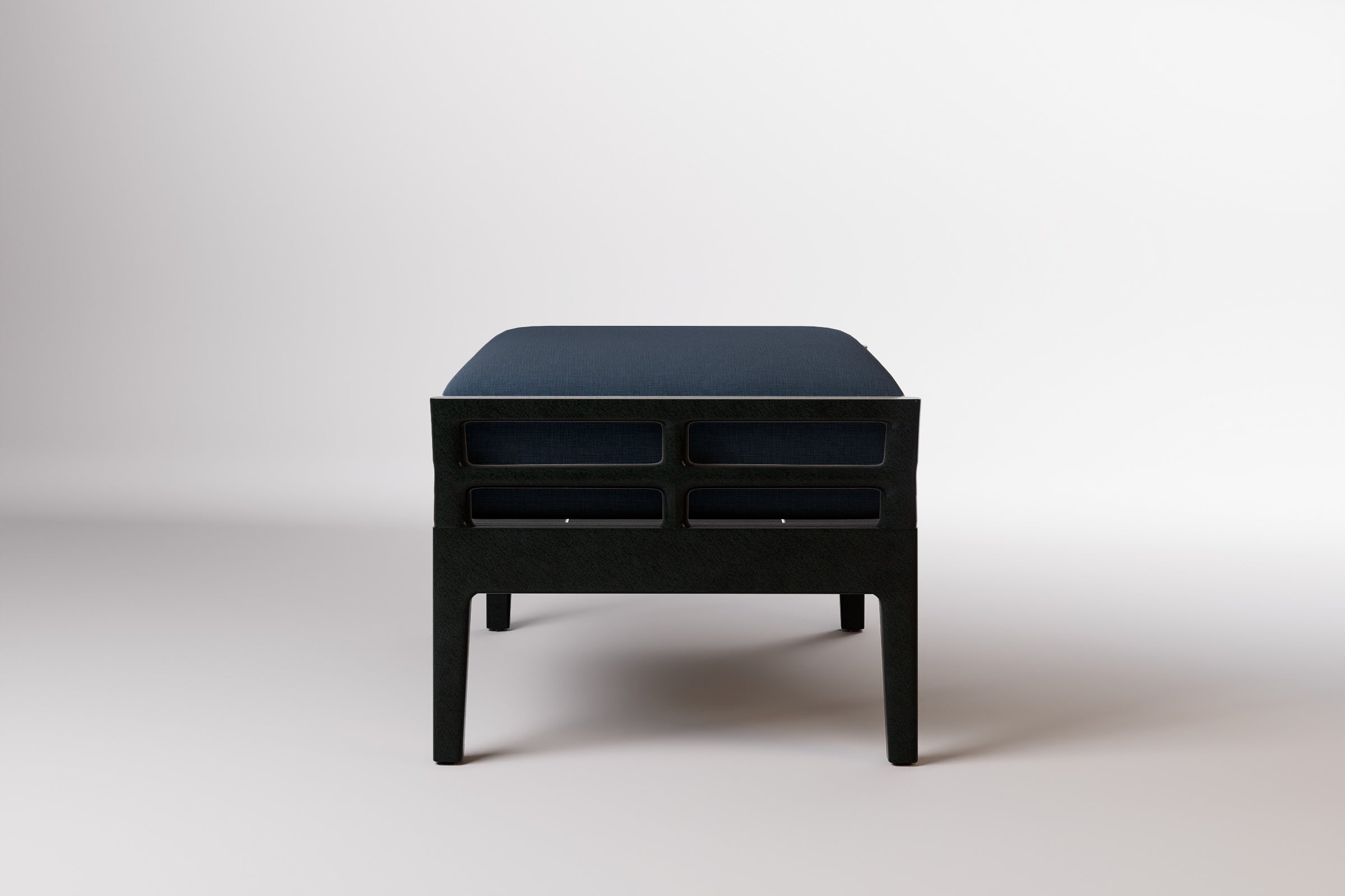 Vienna Outdoor Ottoman Aluminium