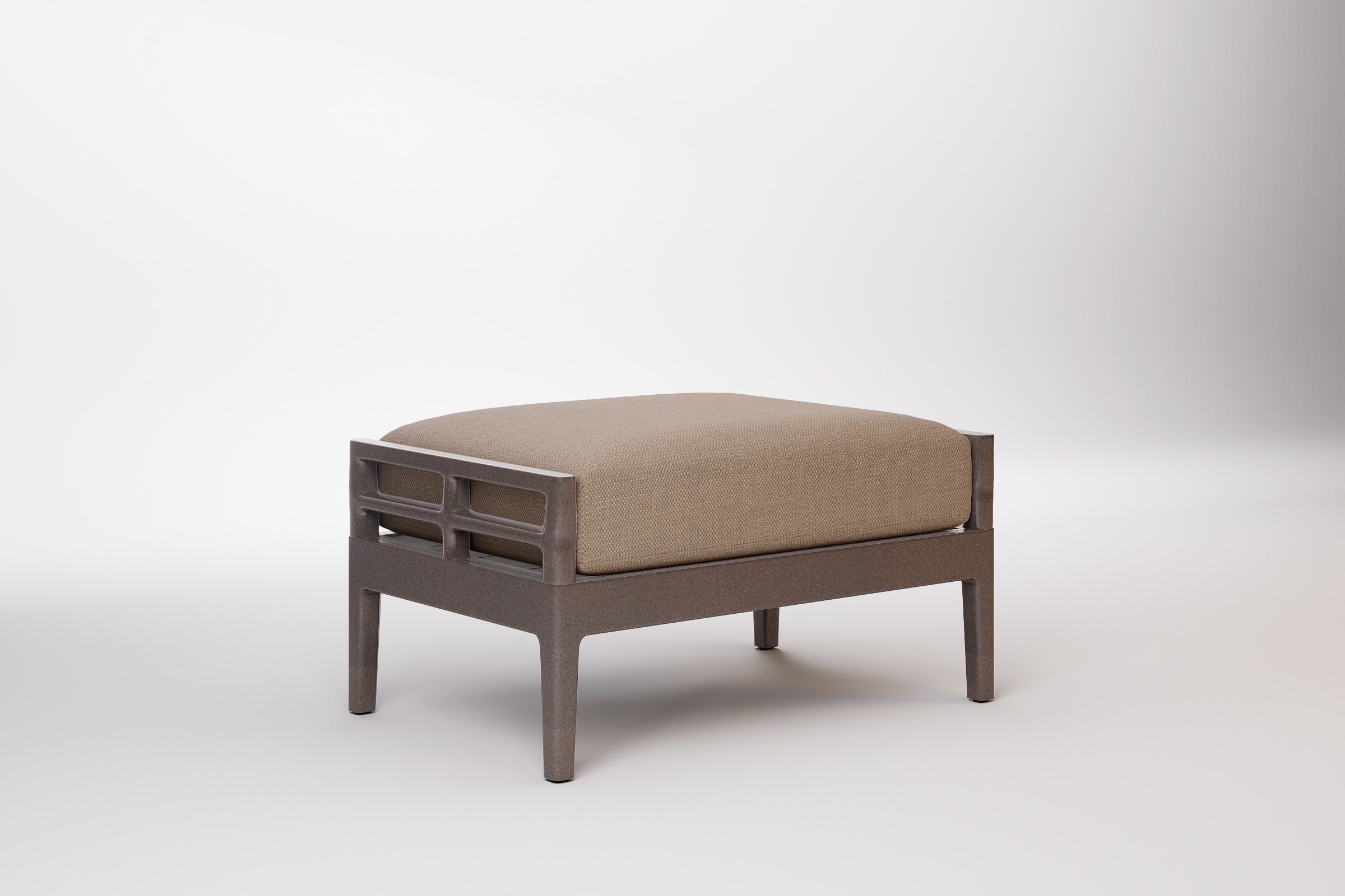 Vienna Outdoor Ottoman Aluminium