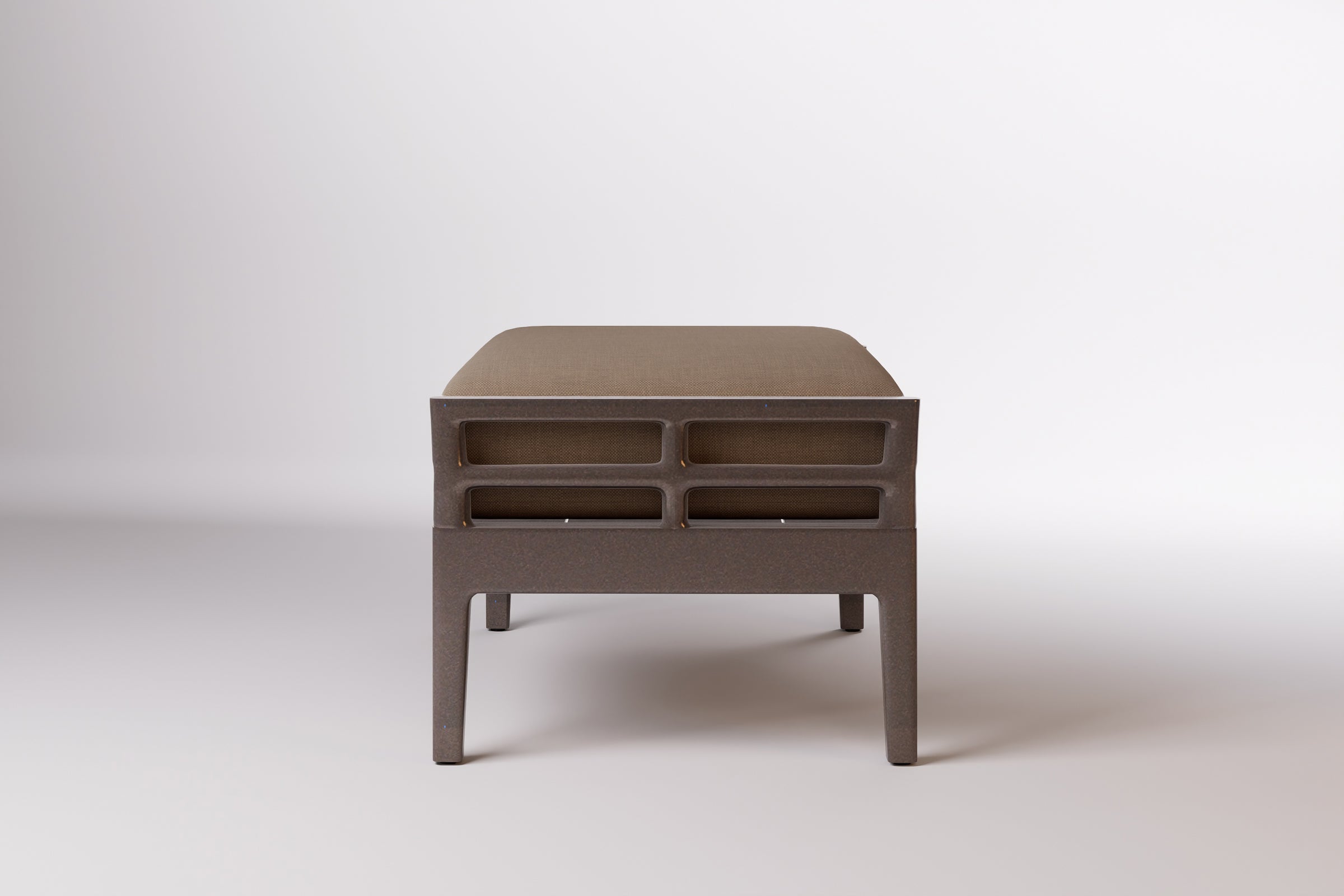 Vienna Outdoor Ottoman Aluminium