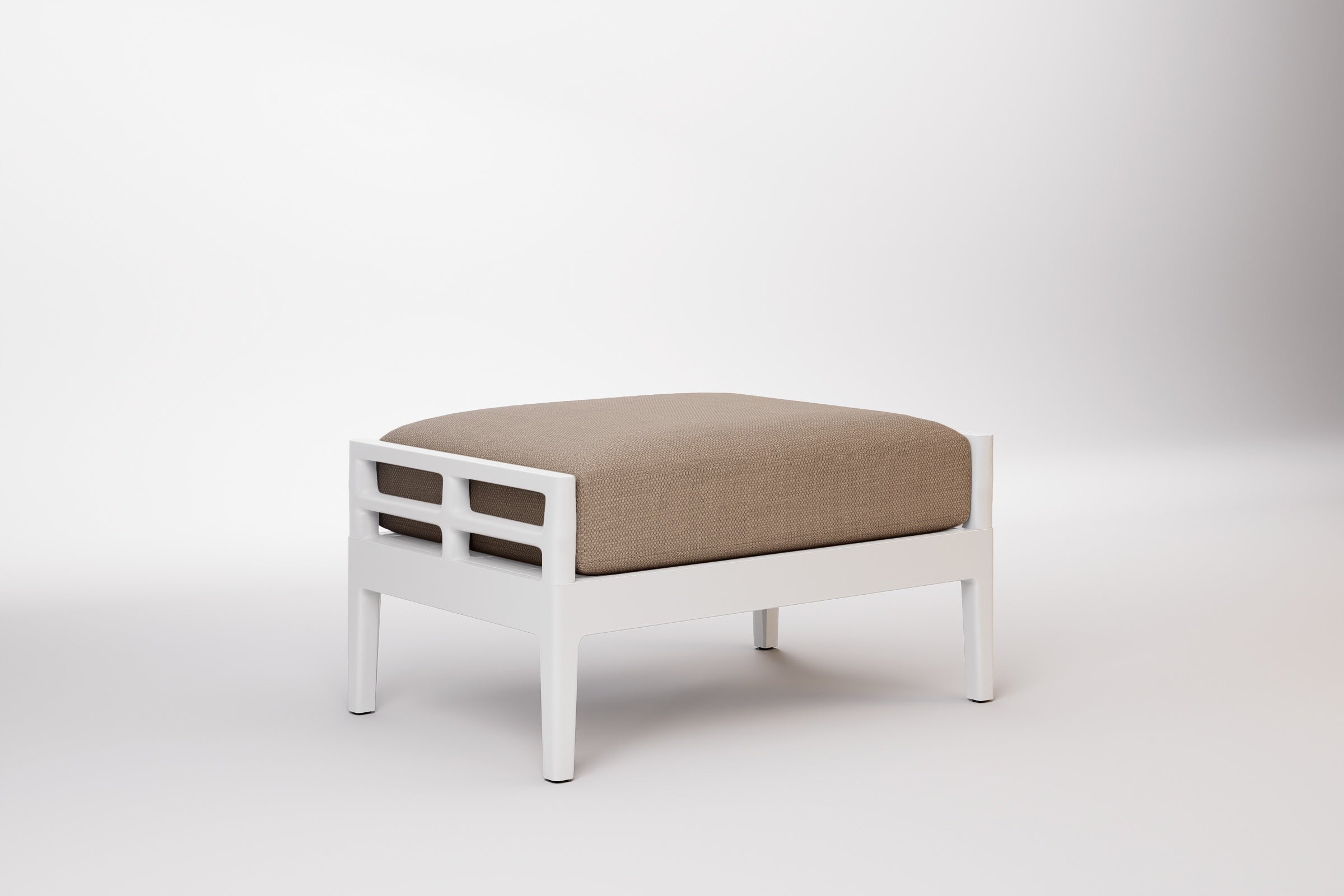Vienna Outdoor Ottoman Aluminium