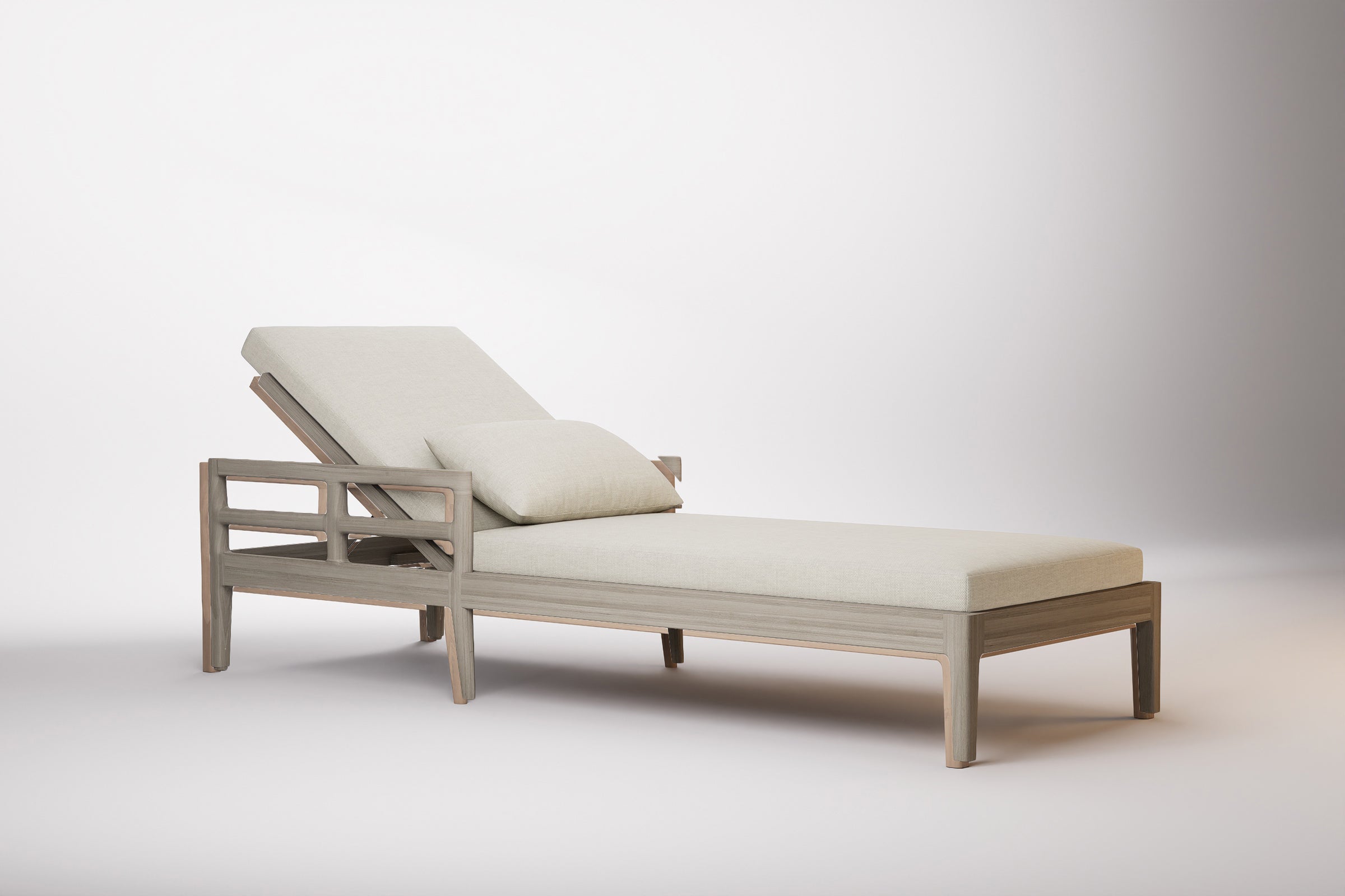 Vienna Outdoor Sun Lounge Teak