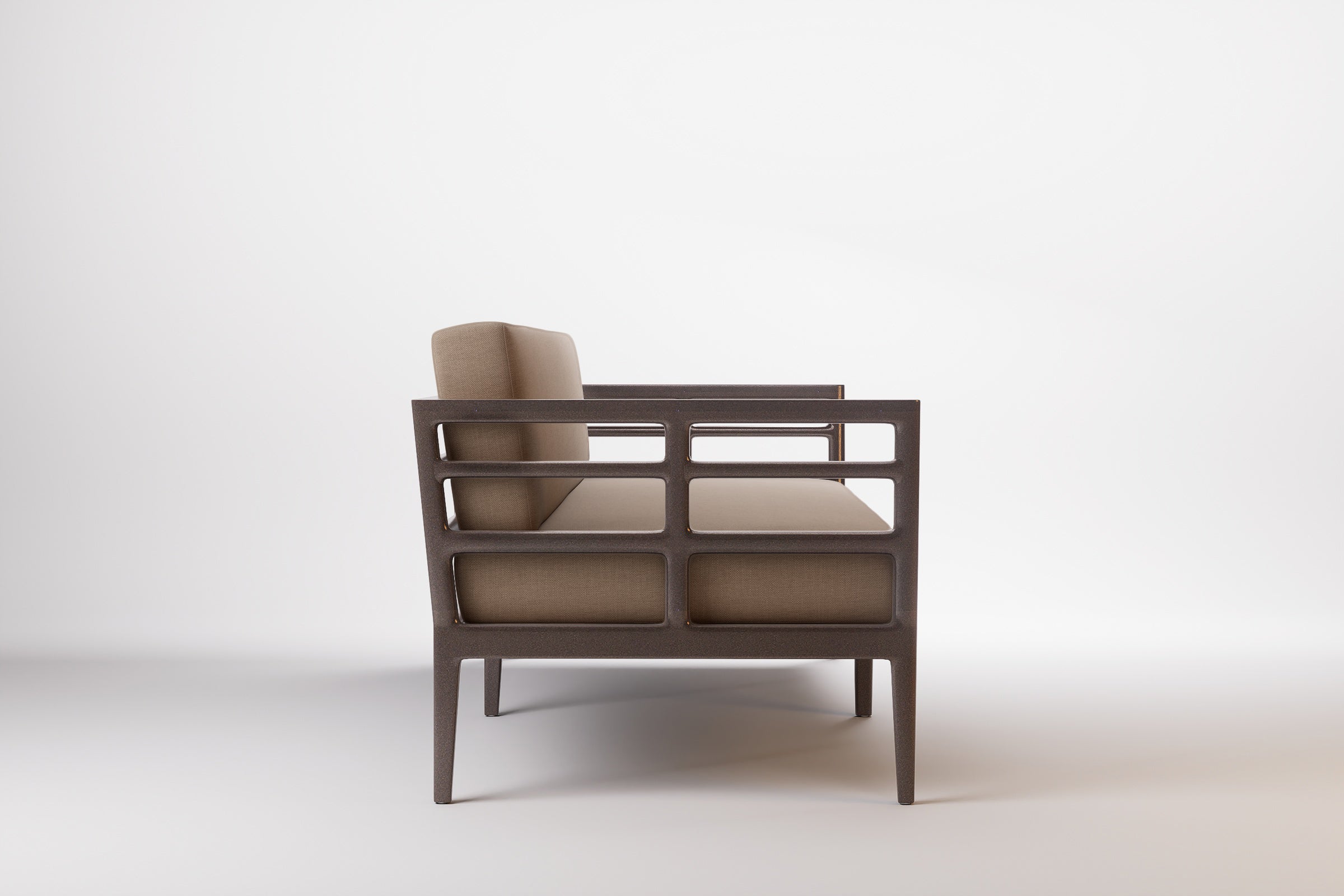 Vienna Outdoor Sofa 3 Seat Aluminium