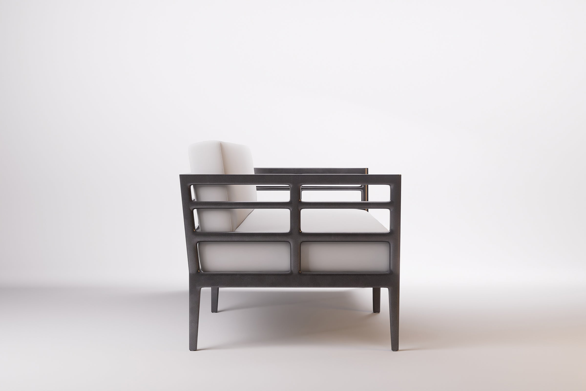 Vienna Outdoor Sofa 3 Seat Aluminium