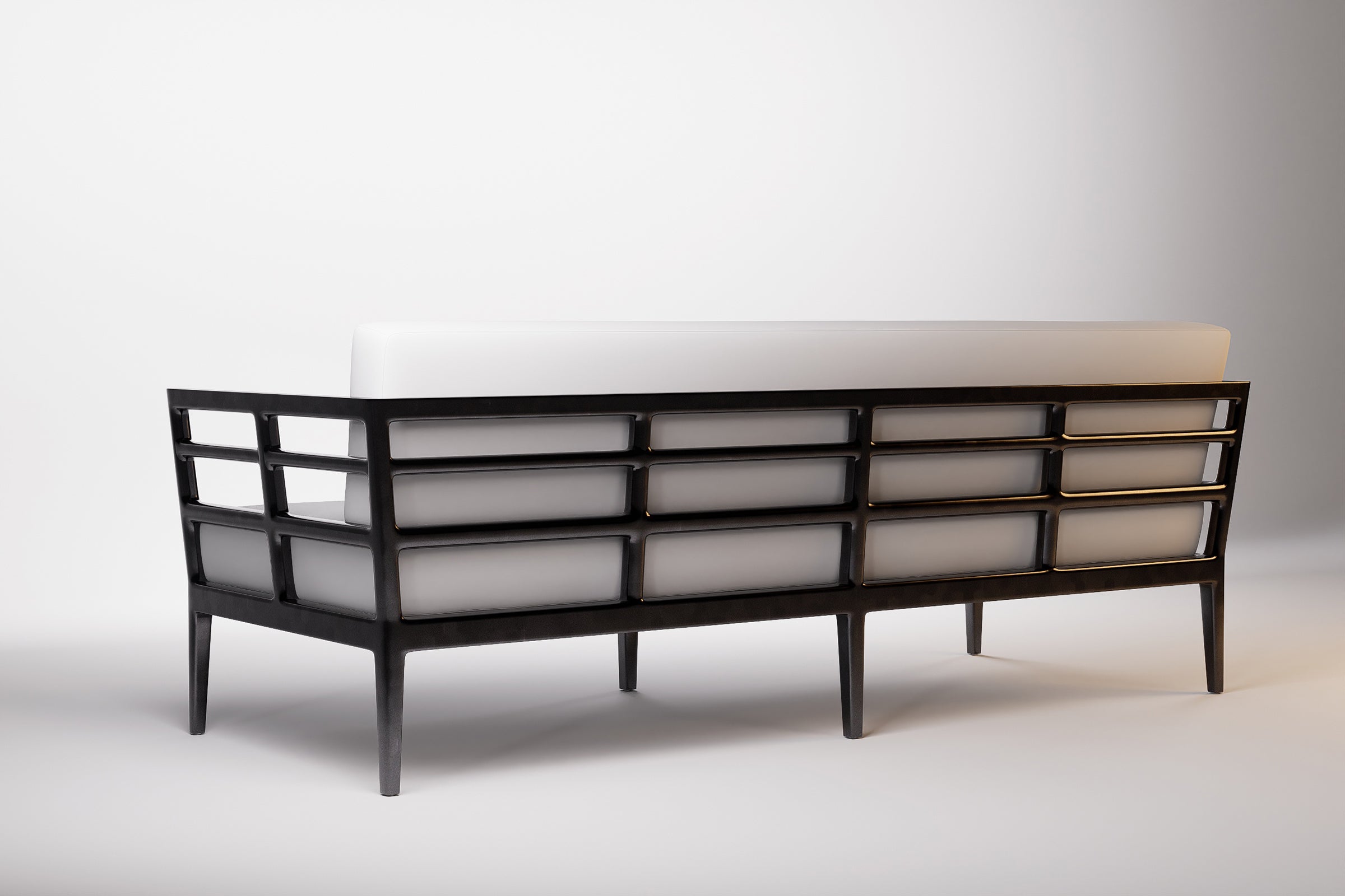 Vienna Outdoor Sofa 3 Seat Aluminium