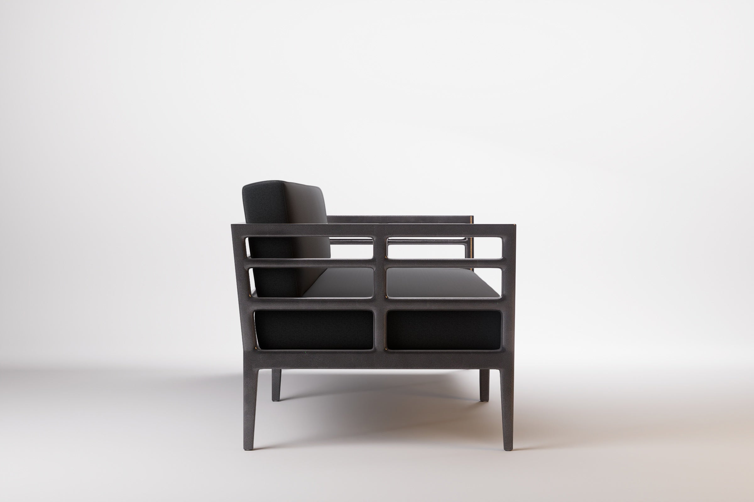 Vienna Outdoor Sofa 3 Seat Aluminium