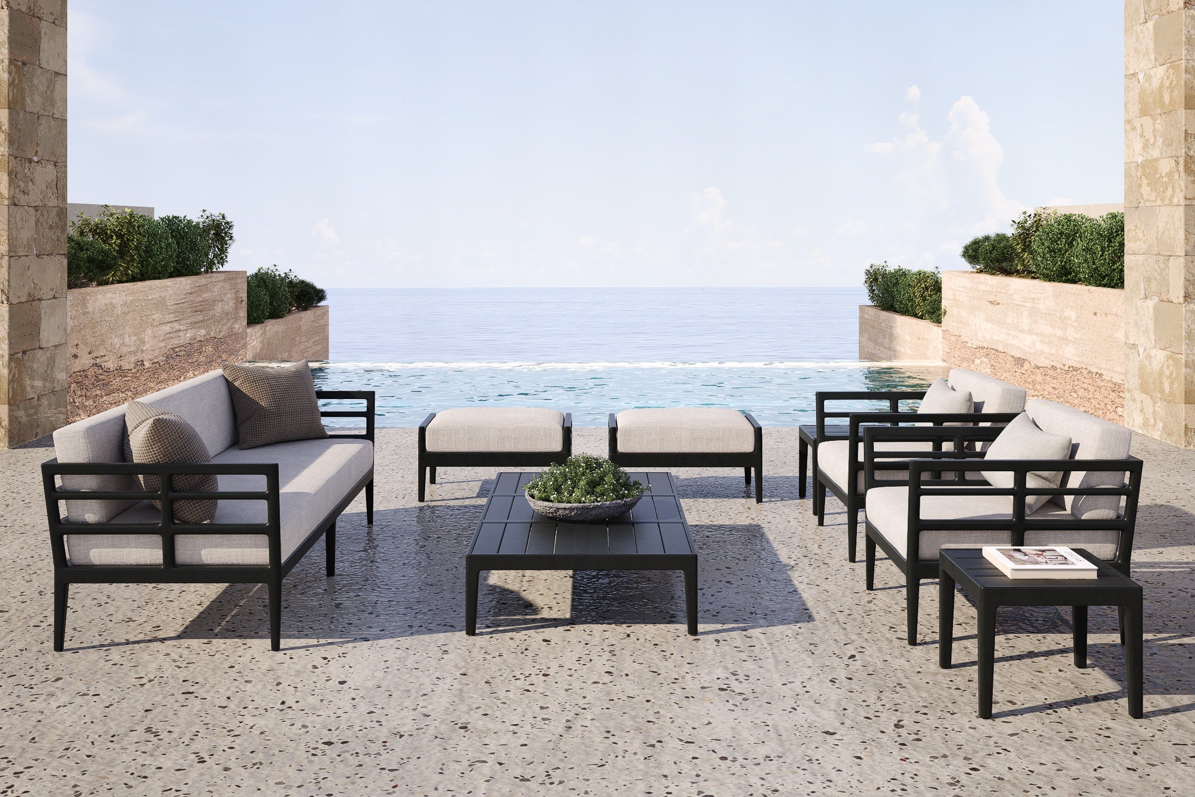 Vienna Outdoor Coffee Table Aluminium