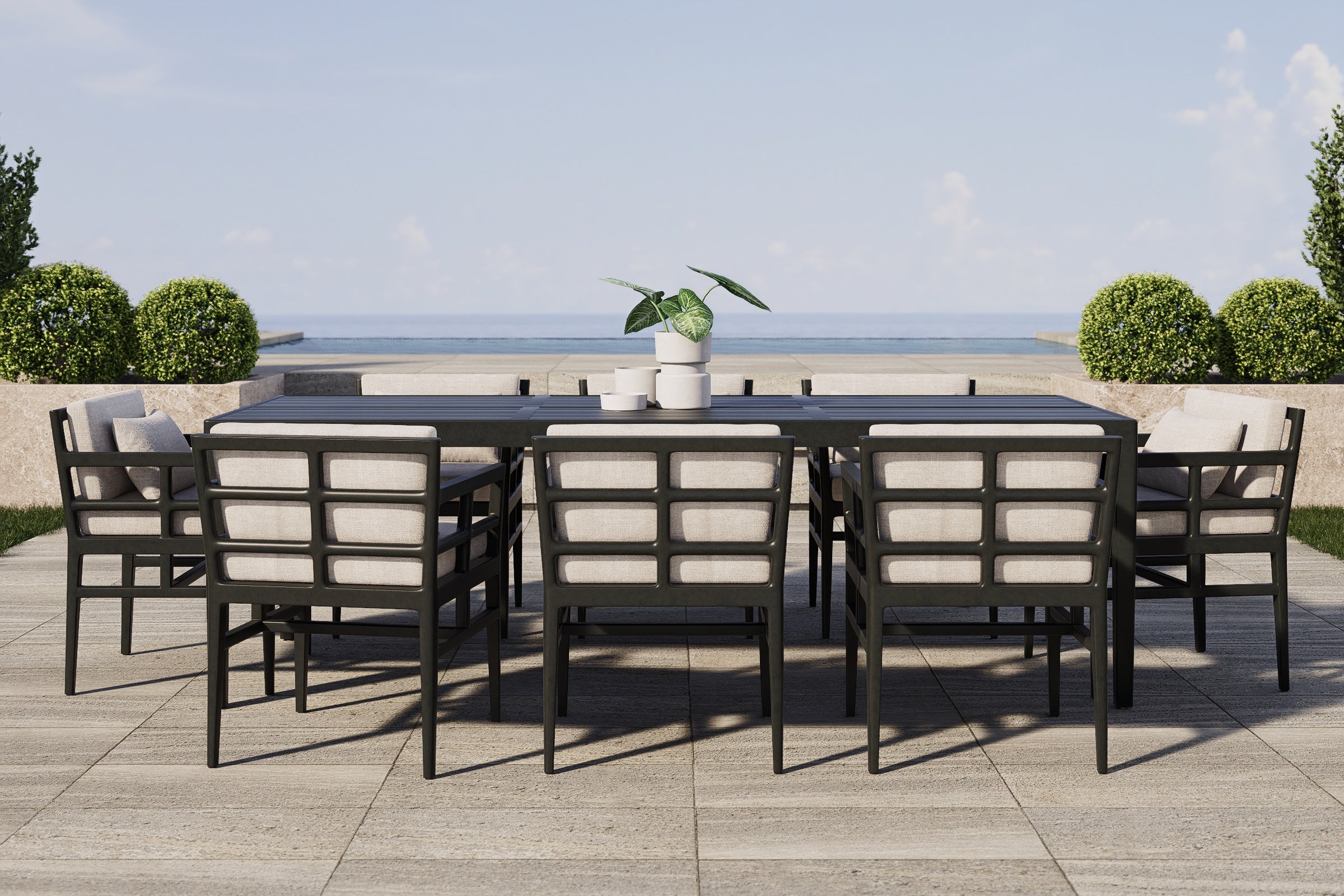 Vienna Outdoor Dining Table Aluminium