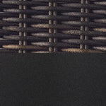 Aluminium Black with Espresso Wicker