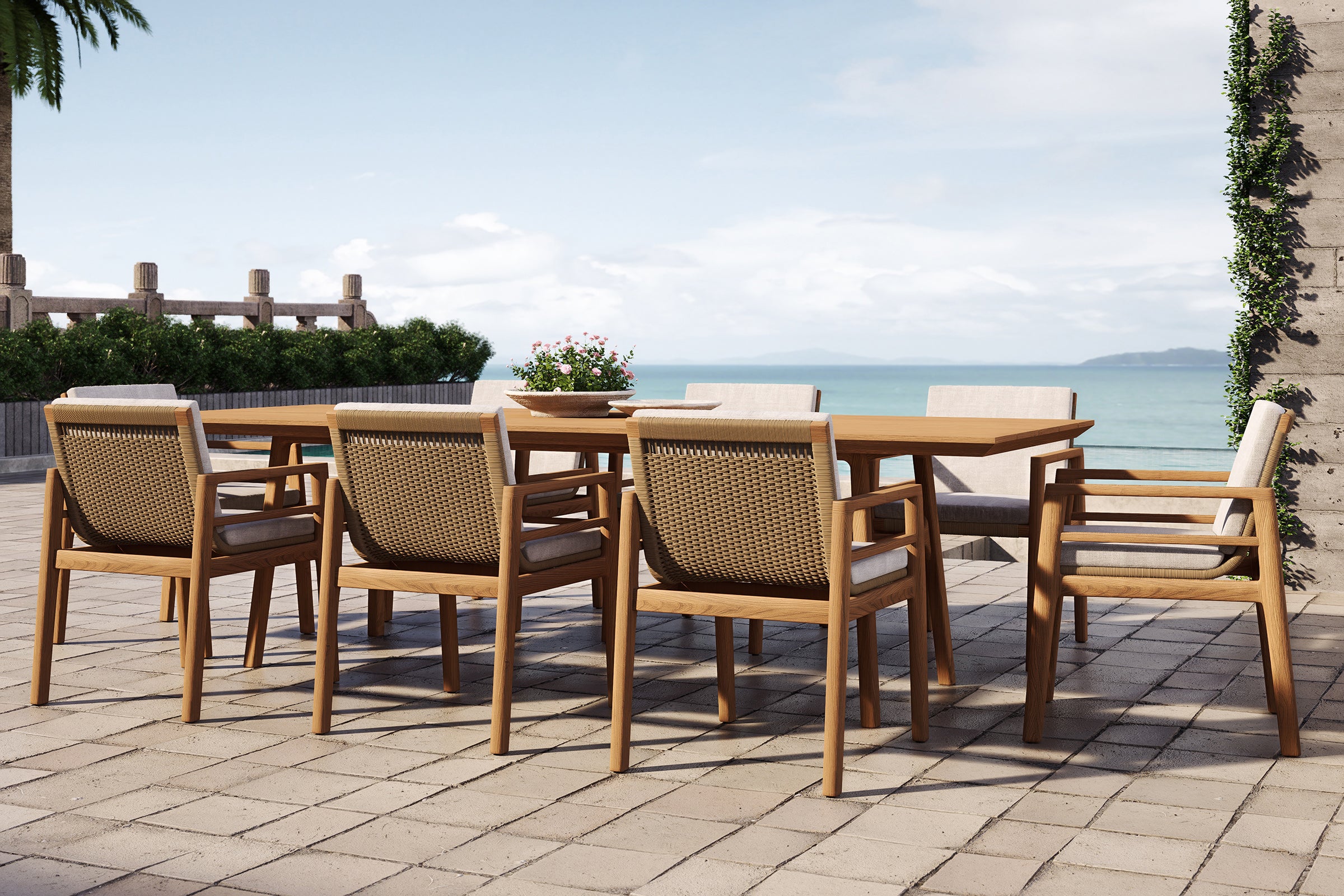 Copenhagen Outdoor Dining Table Teak