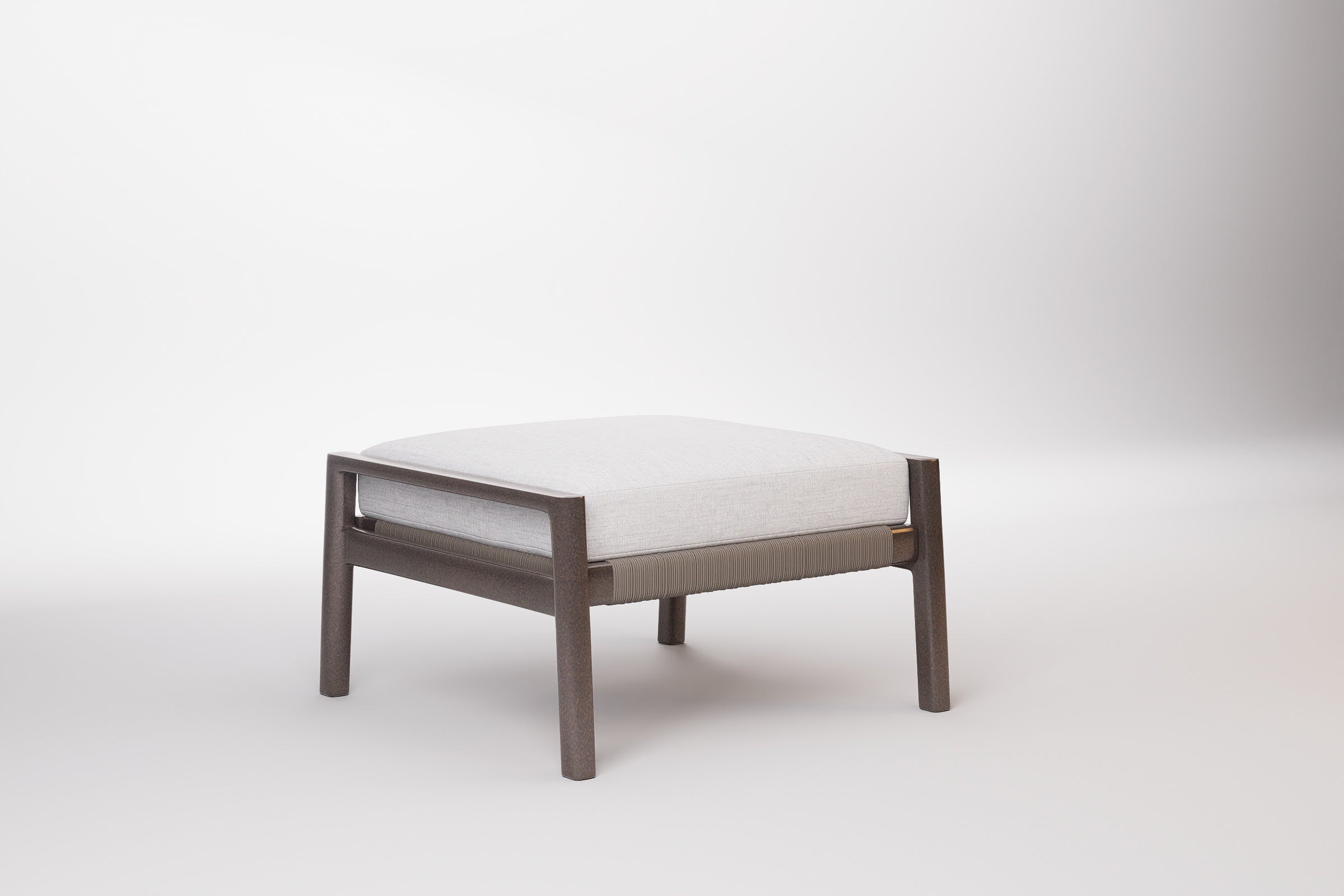 Copenhagen Outdoor Ottoman Aluminium