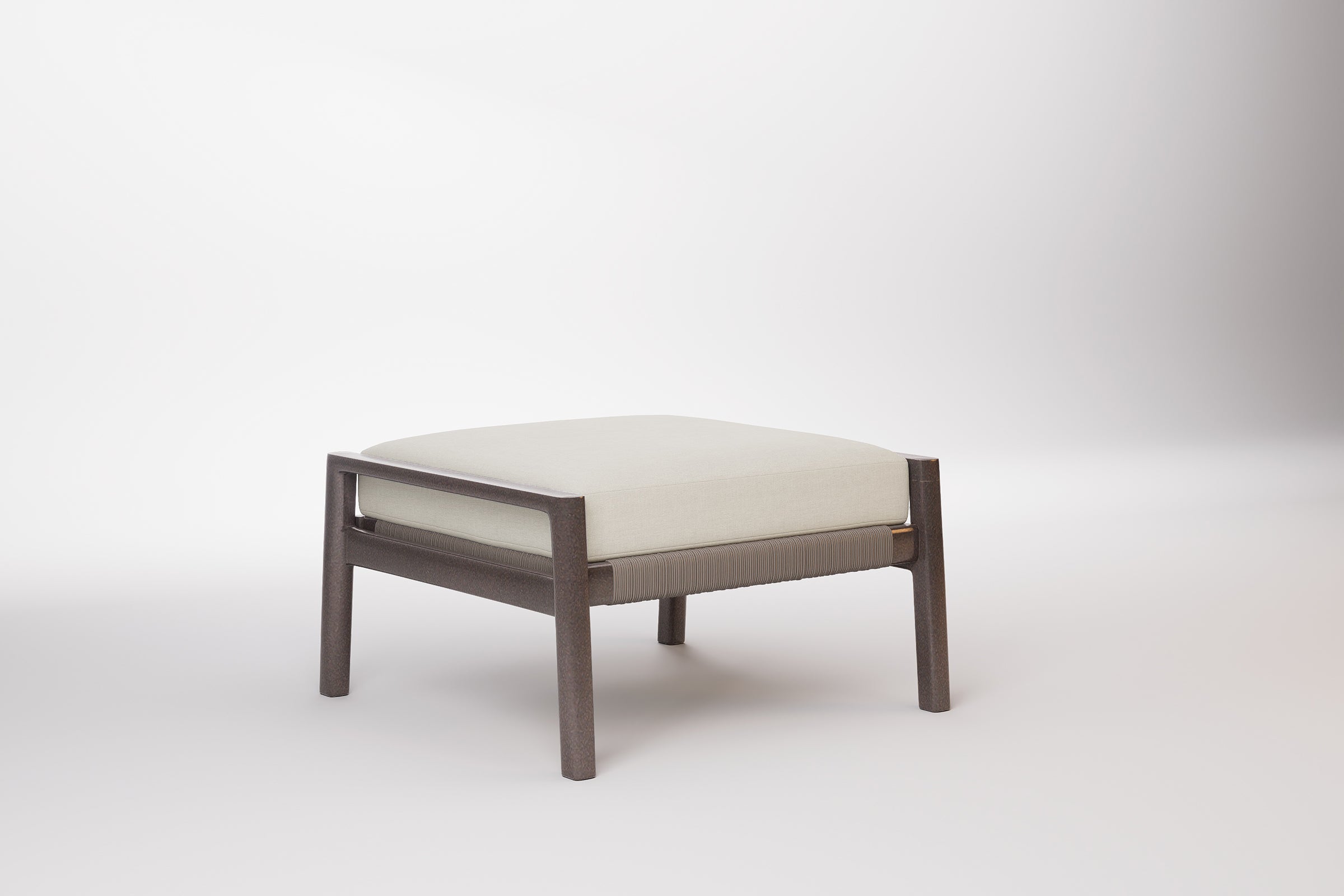 Copenhagen Outdoor Ottoman Aluminium