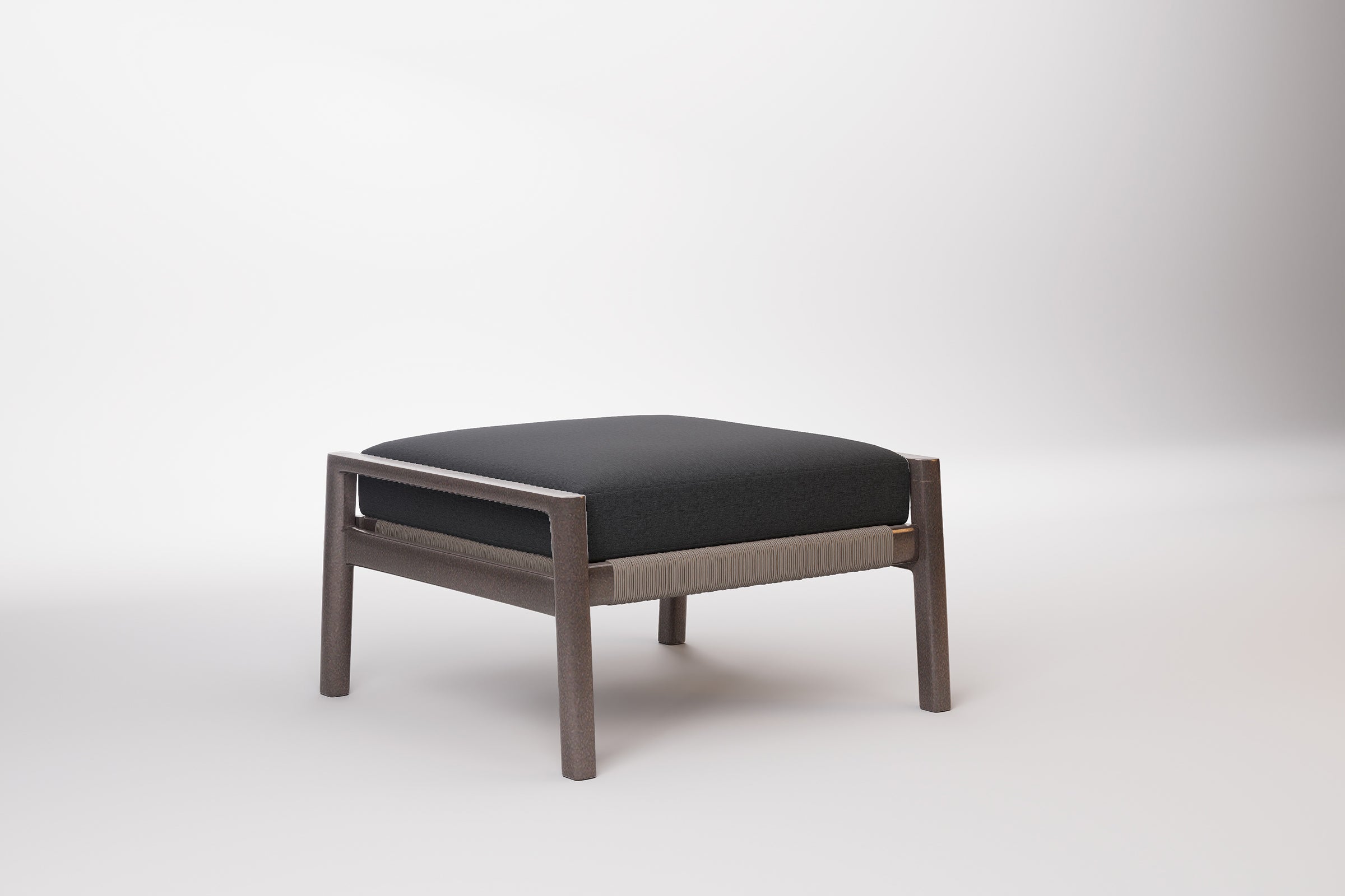 Copenhagen Outdoor Ottoman Aluminium