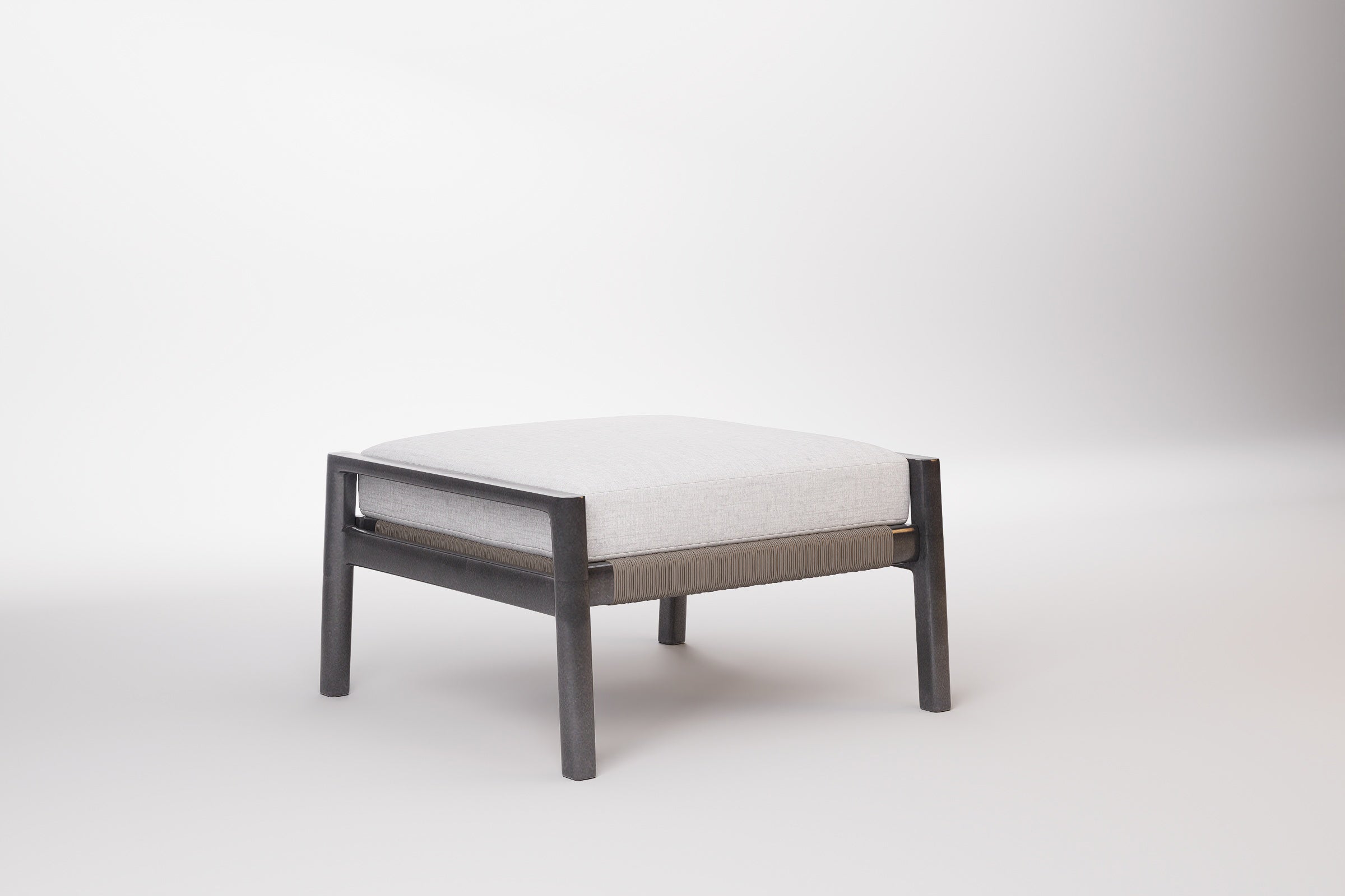Copenhagen Outdoor Ottoman Aluminium