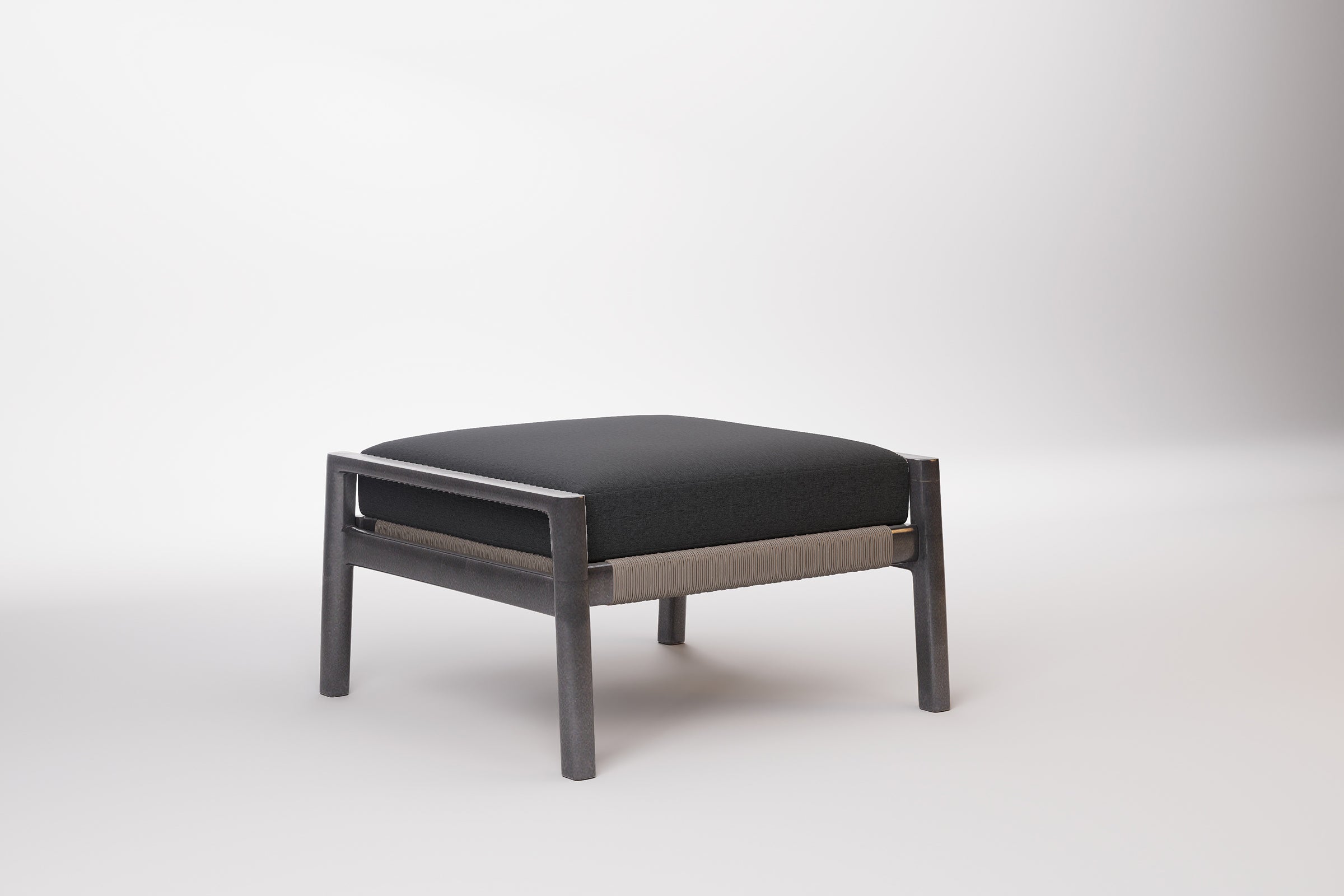 Copenhagen Outdoor Ottoman Aluminium