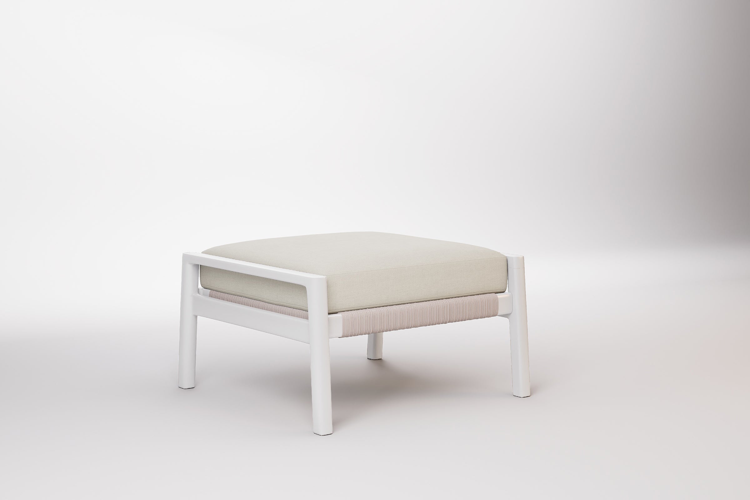 Copenhagen Outdoor Ottoman Aluminium