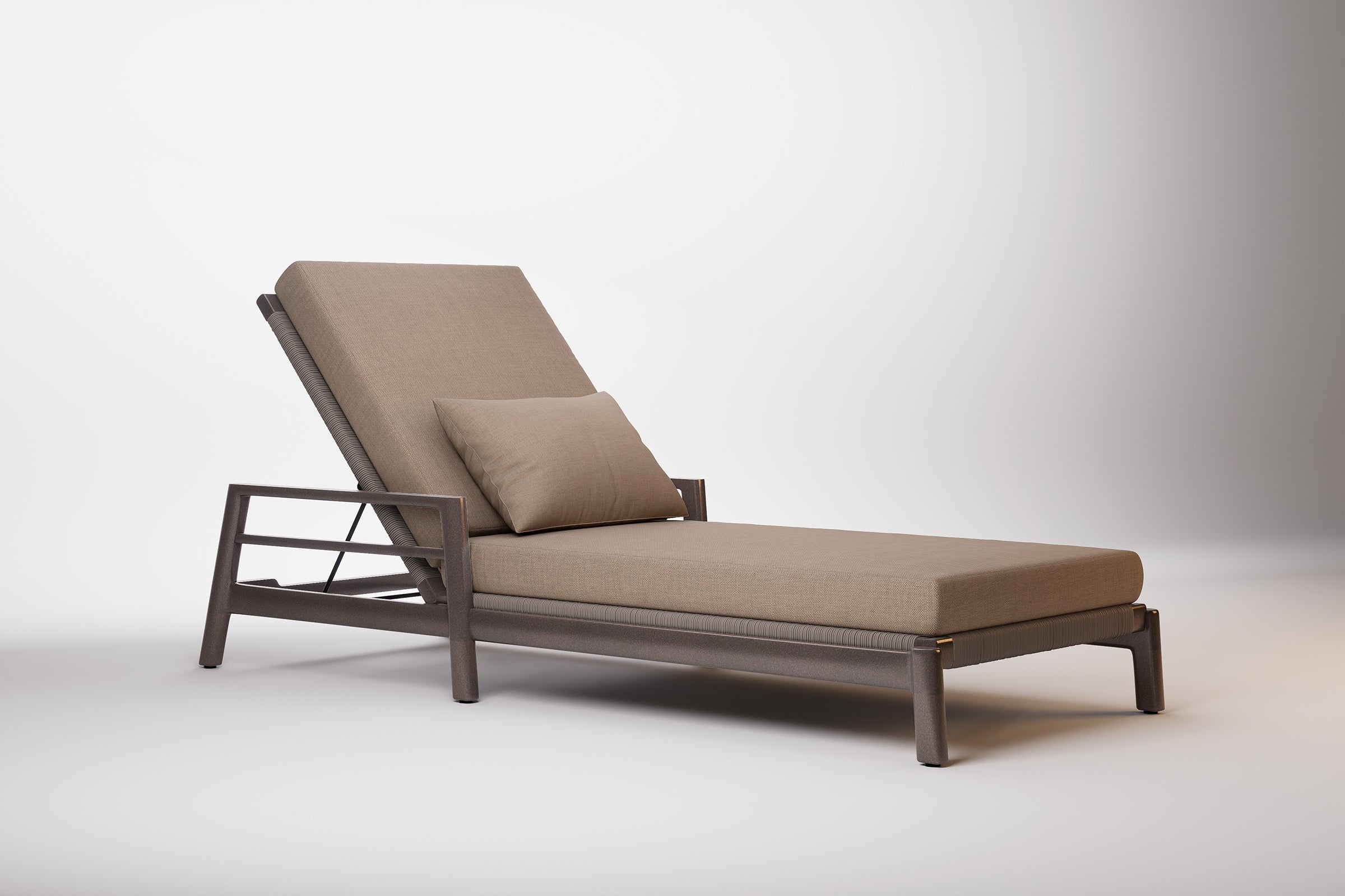 Copenhagen Outdoor Sun Lounge Aluminium