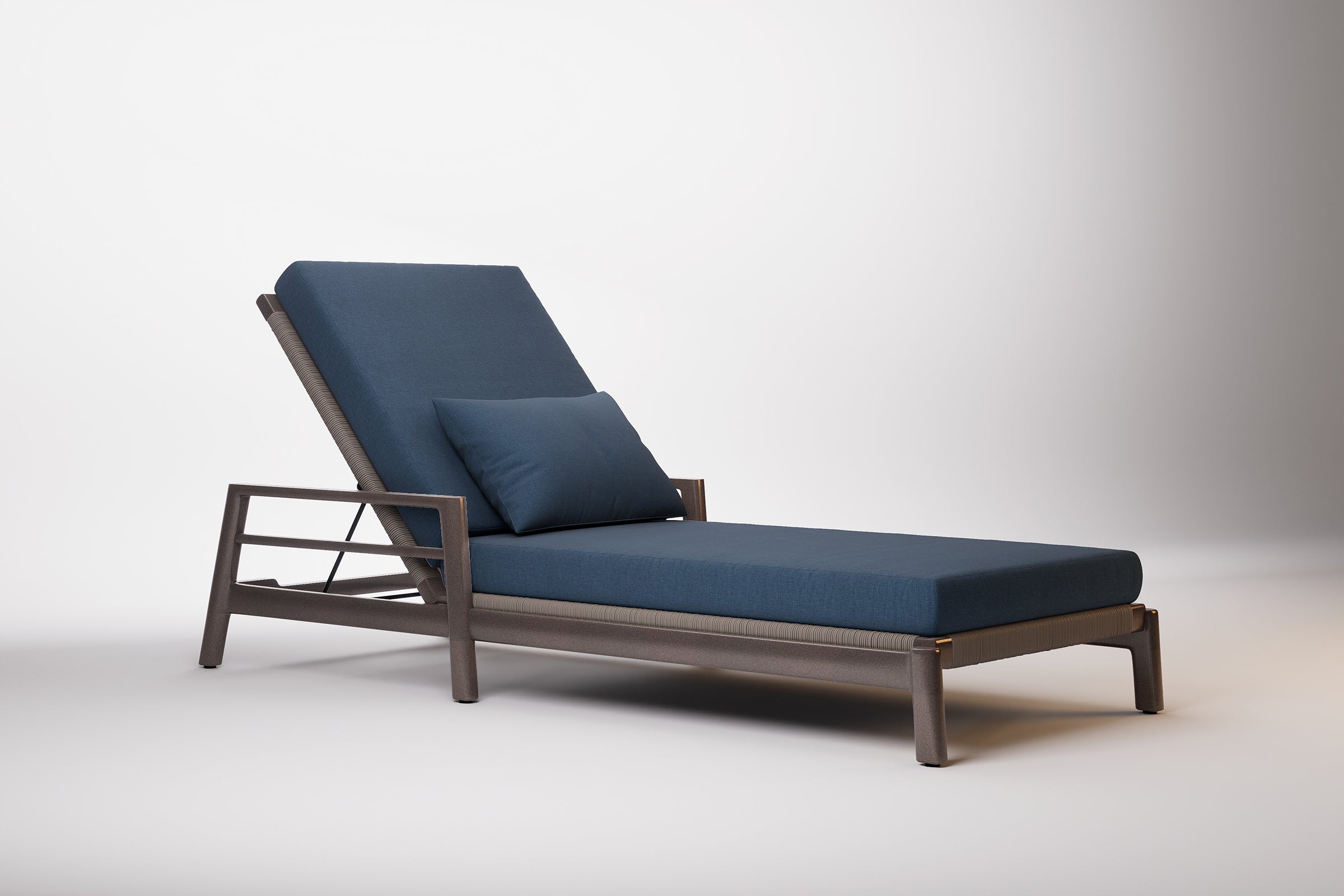 Copenhagen Outdoor Sun Lounge Aluminium