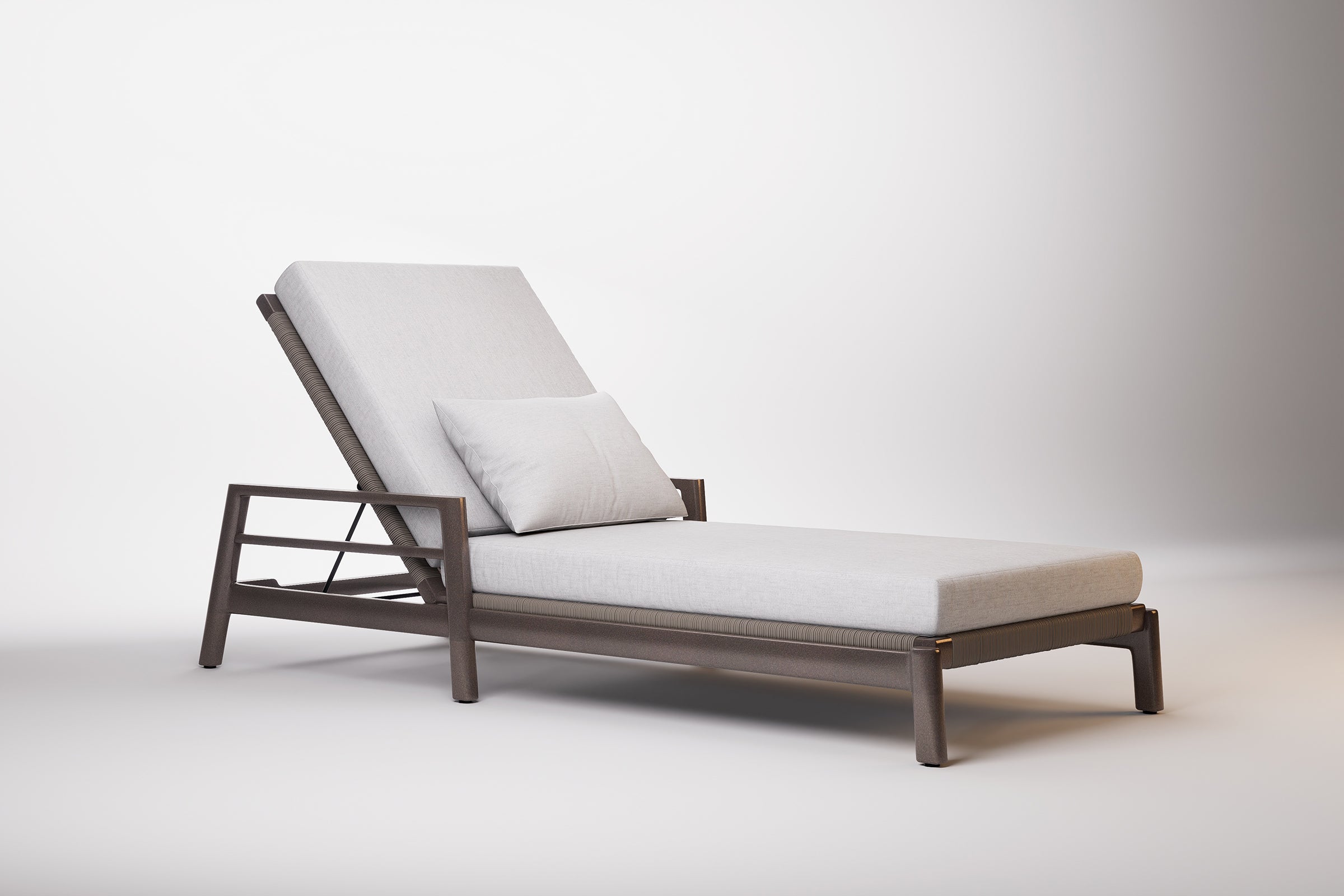 Copenhagen Outdoor Sun Lounge Aluminium