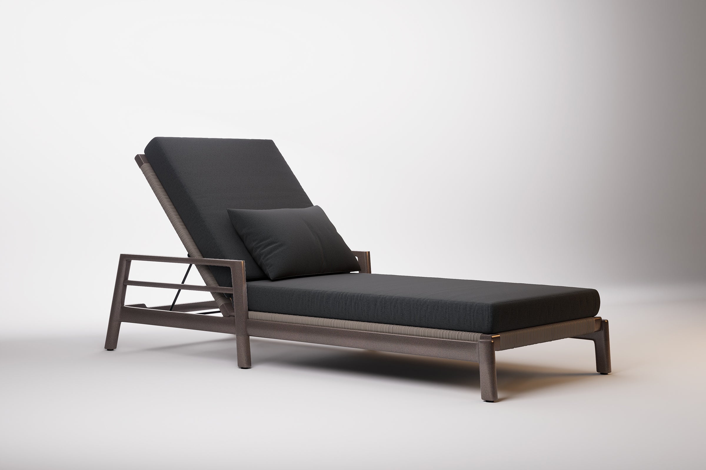 Copenhagen Outdoor Sun Lounge Aluminium