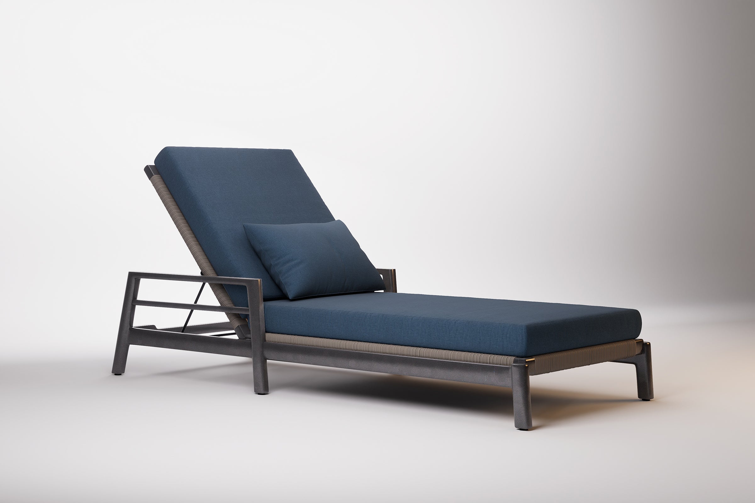 Copenhagen Outdoor Sun Lounge Aluminium