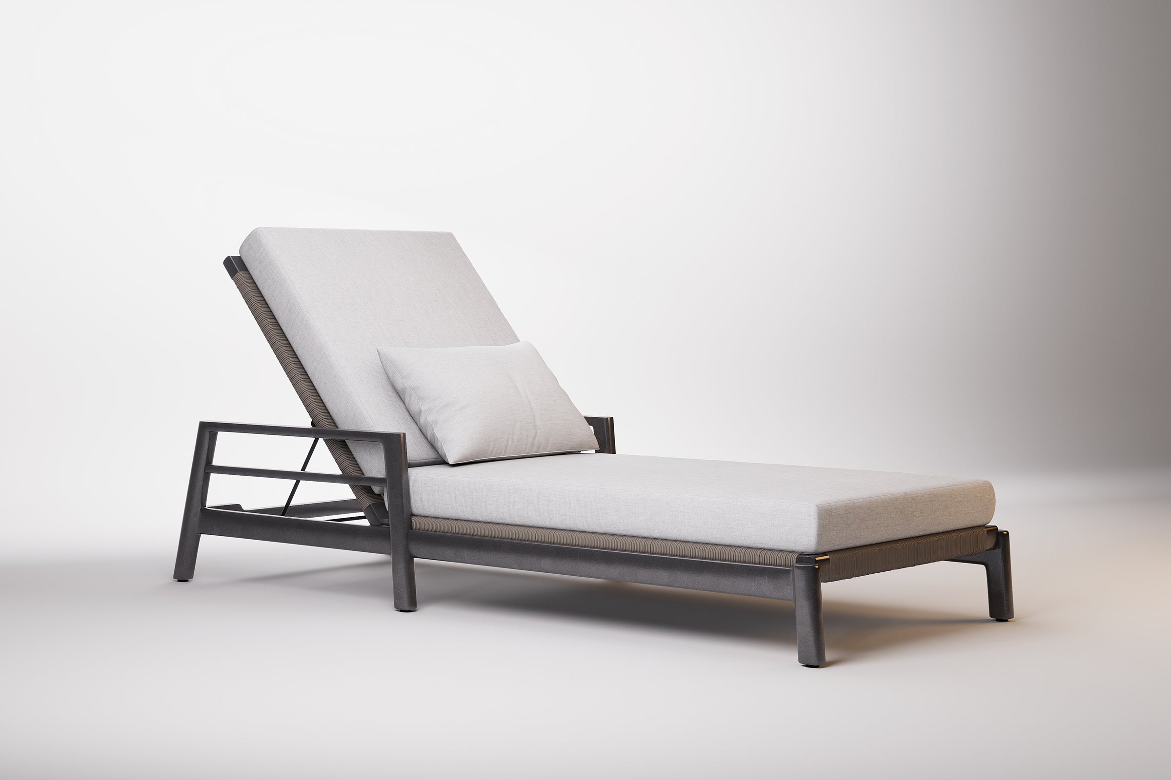 Copenhagen Outdoor Sun Lounge Aluminium