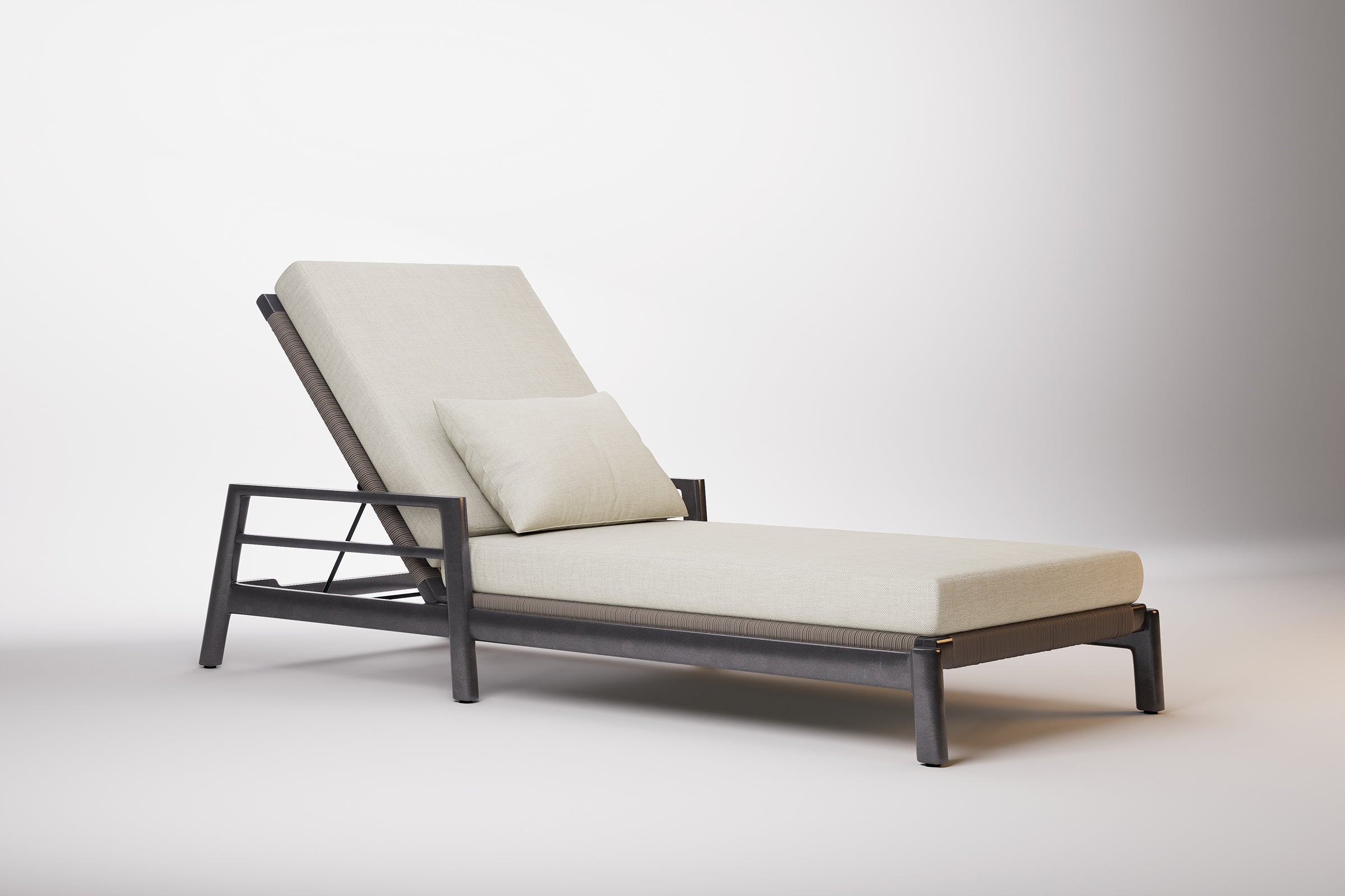 Copenhagen Outdoor Sun Lounge Aluminium