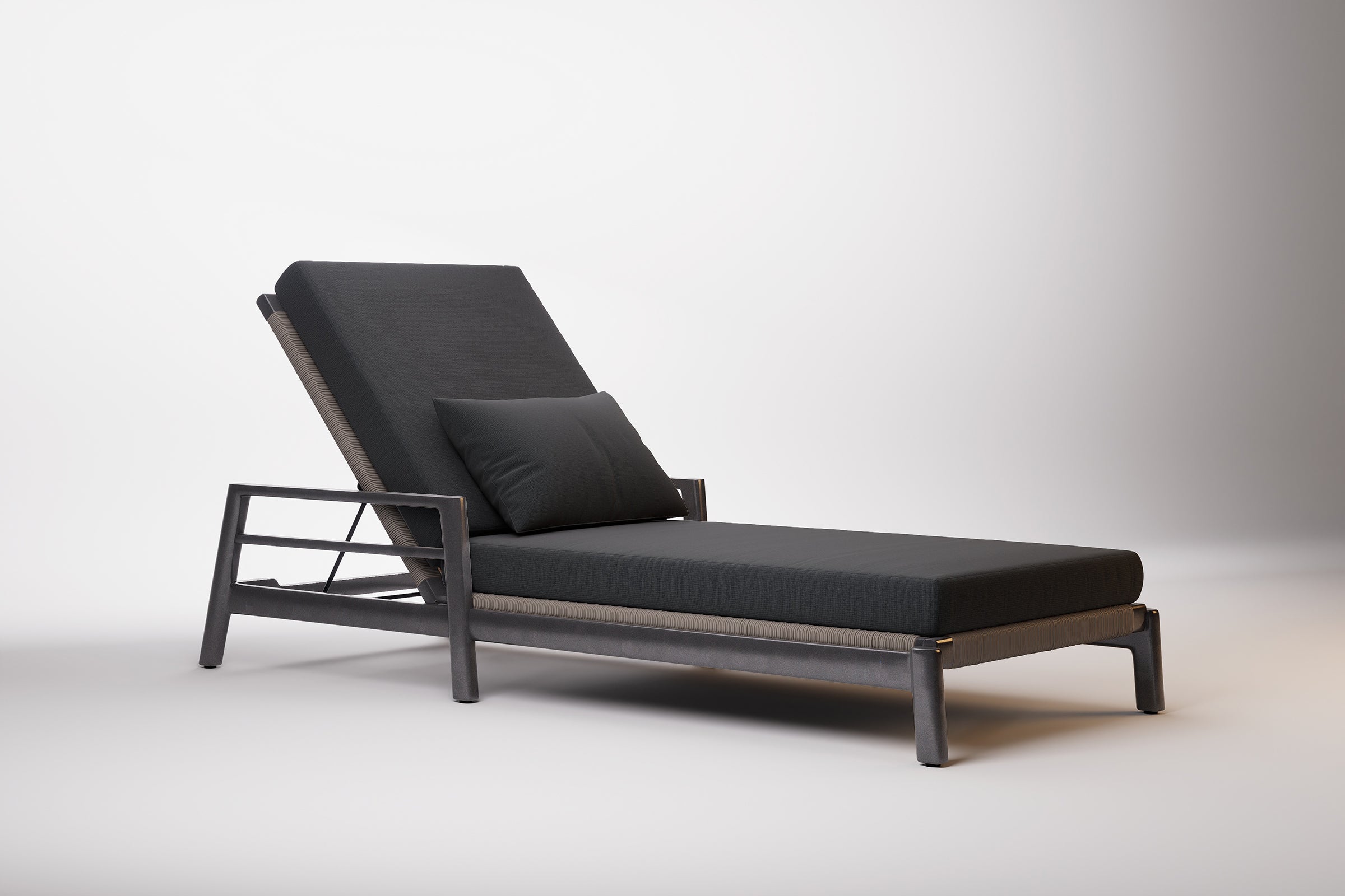 Copenhagen Outdoor Sun Lounge Aluminium