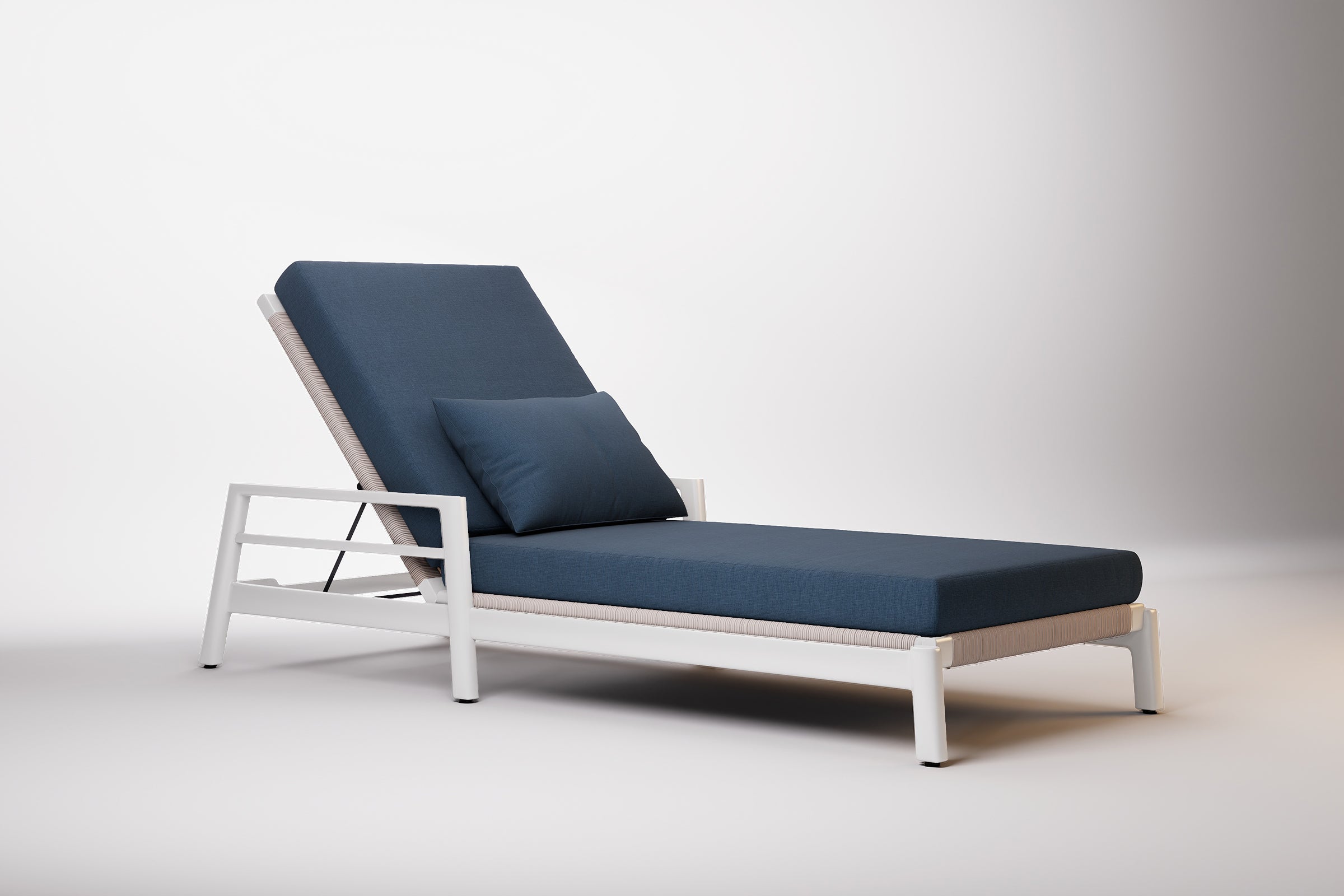 Copenhagen Outdoor Sun Lounge Aluminium