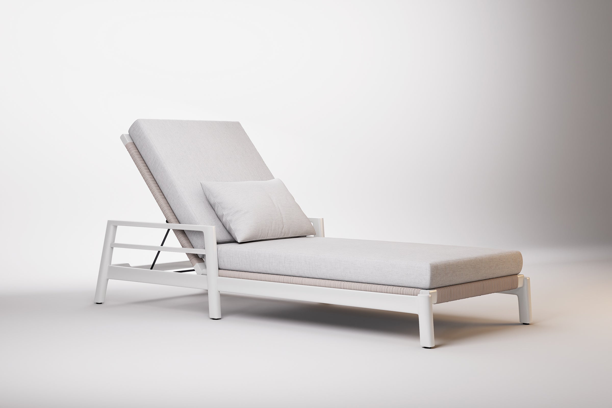 Copenhagen Outdoor Sun Lounge Aluminium