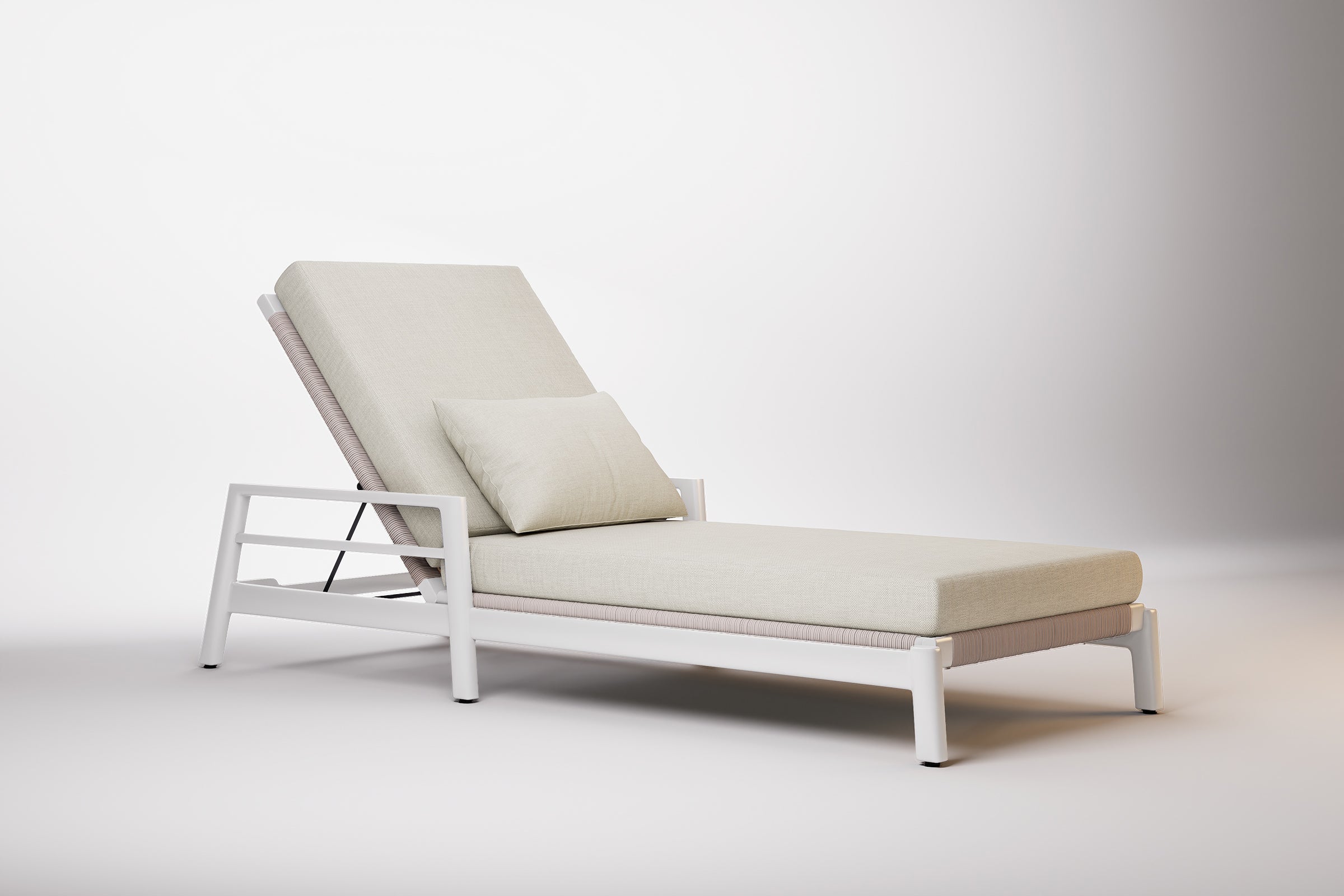 Copenhagen Outdoor Sun Lounge Aluminium