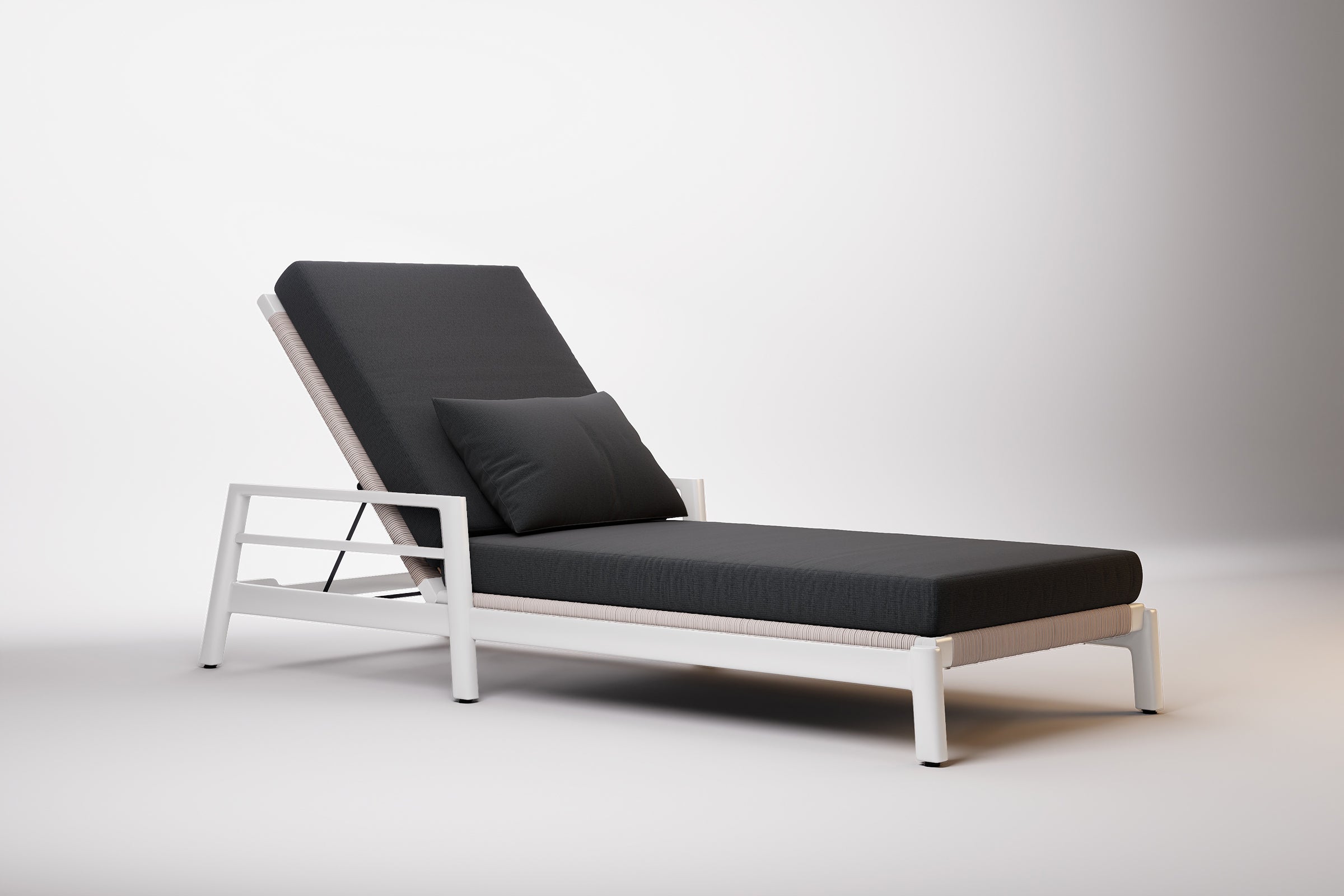 Copenhagen Outdoor Sun Lounge Aluminium