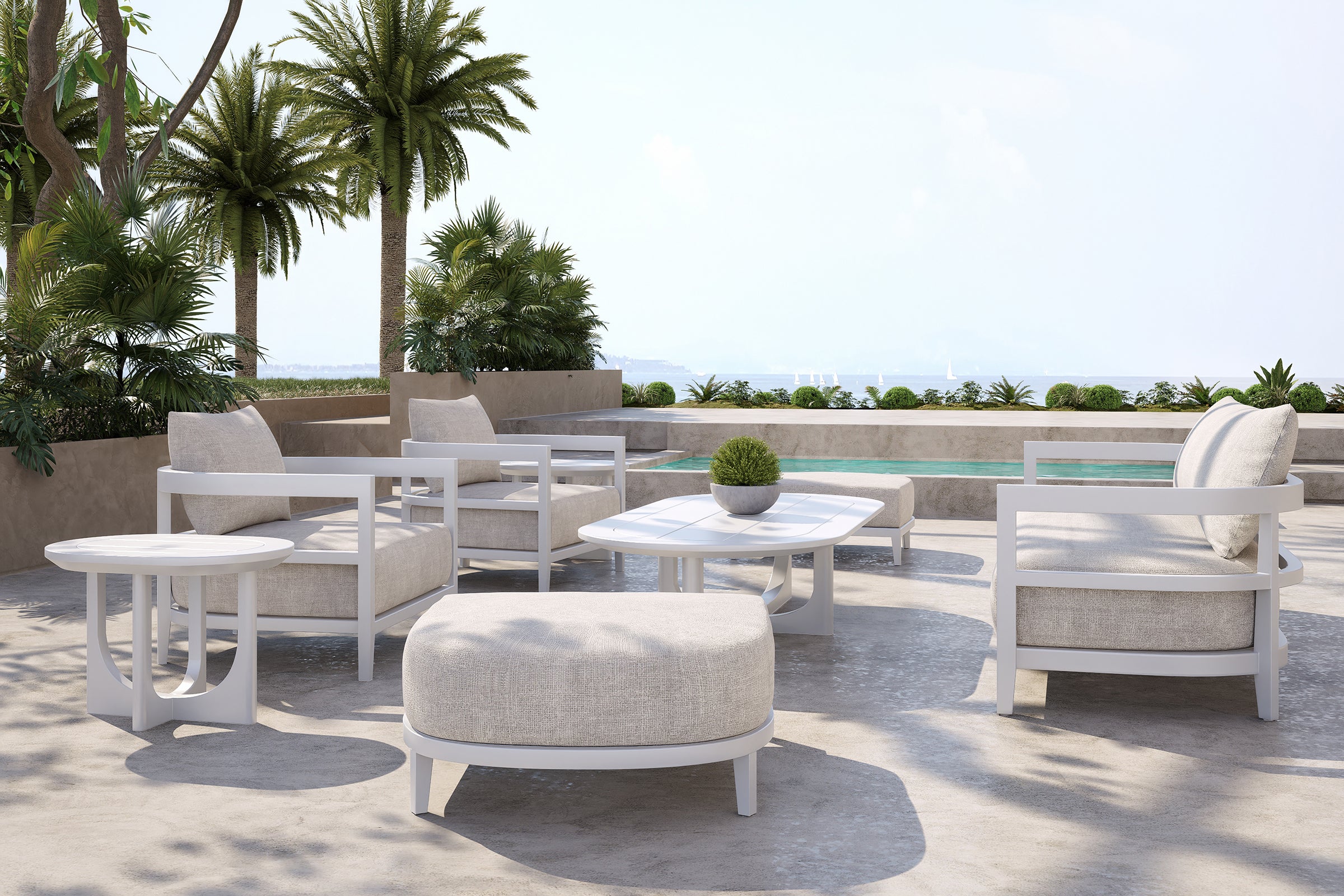 Rome Outdoor Coffee Table Aluminium