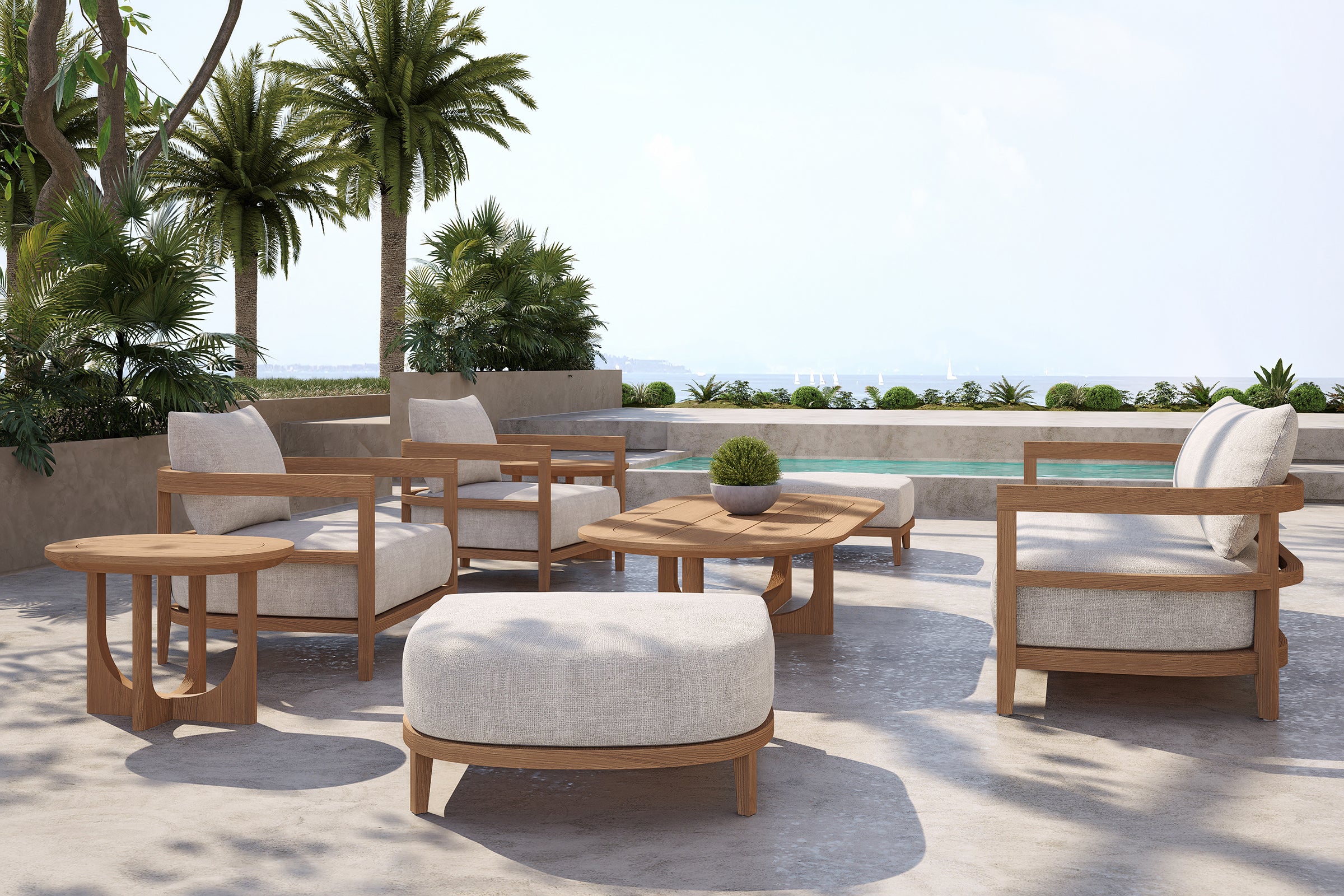 Rome Outdoor Coffee Table Teak