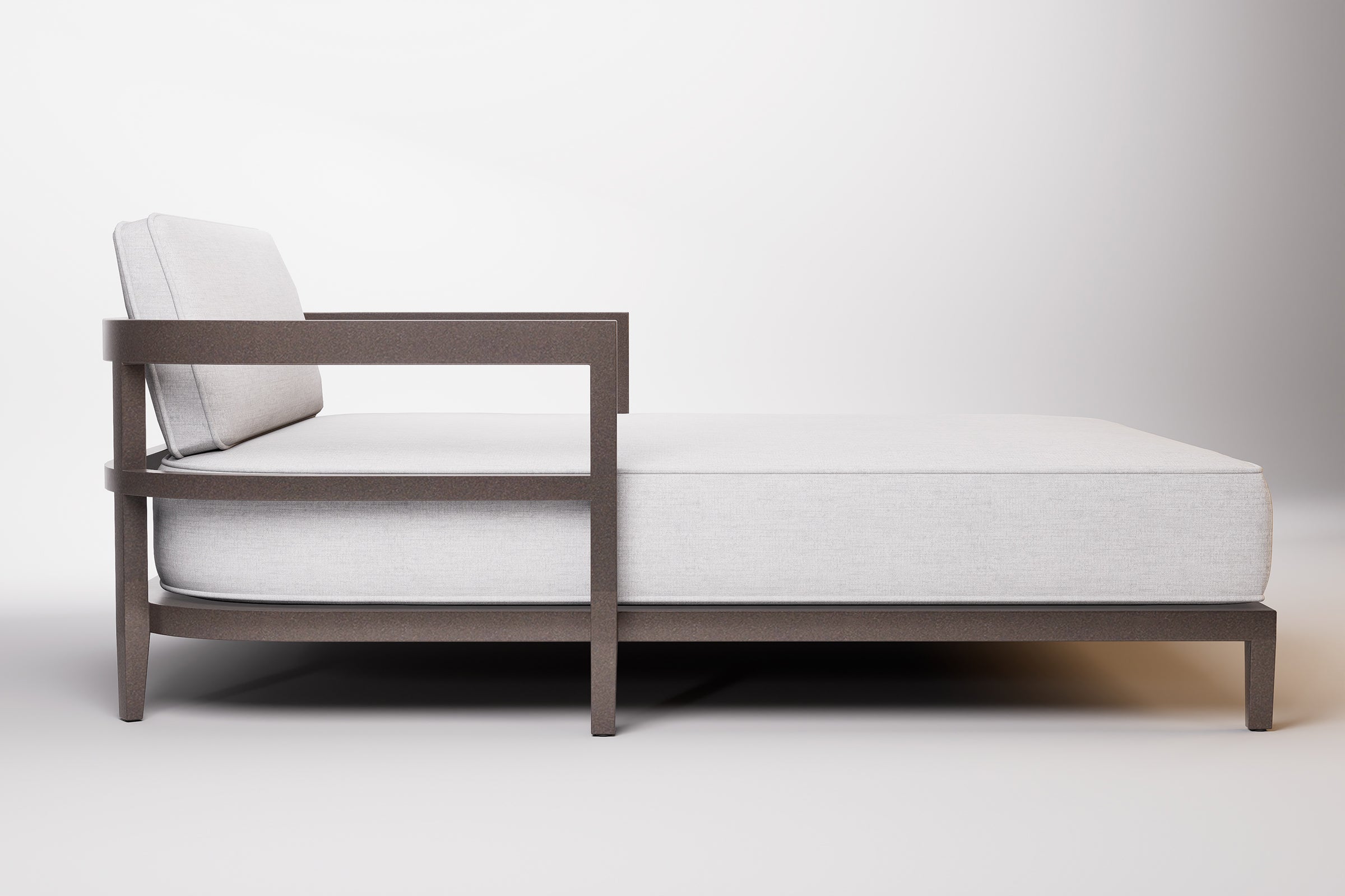 Rome Outdoor Daybed Aluminium Teak