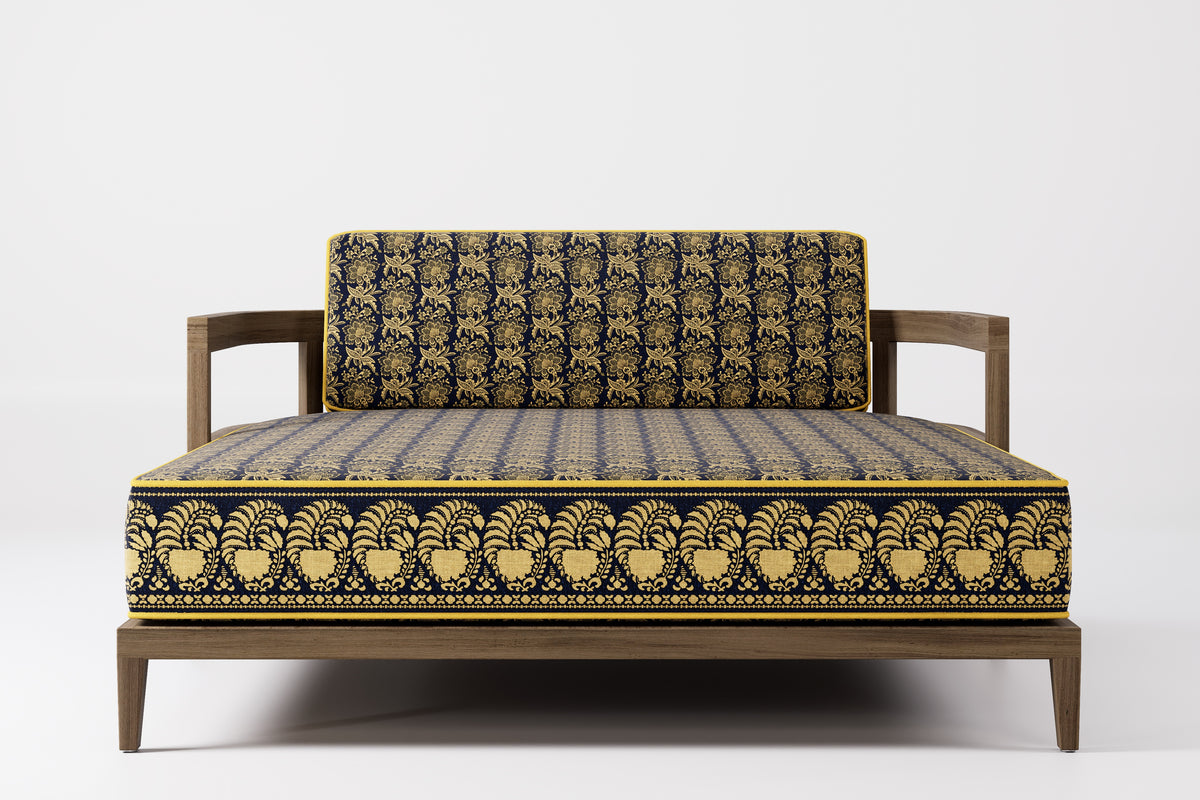 Rome Double Outdoor Daybed Teak (Boteh)