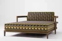 Rome Double Outdoor Daybed Teak (Boteh)