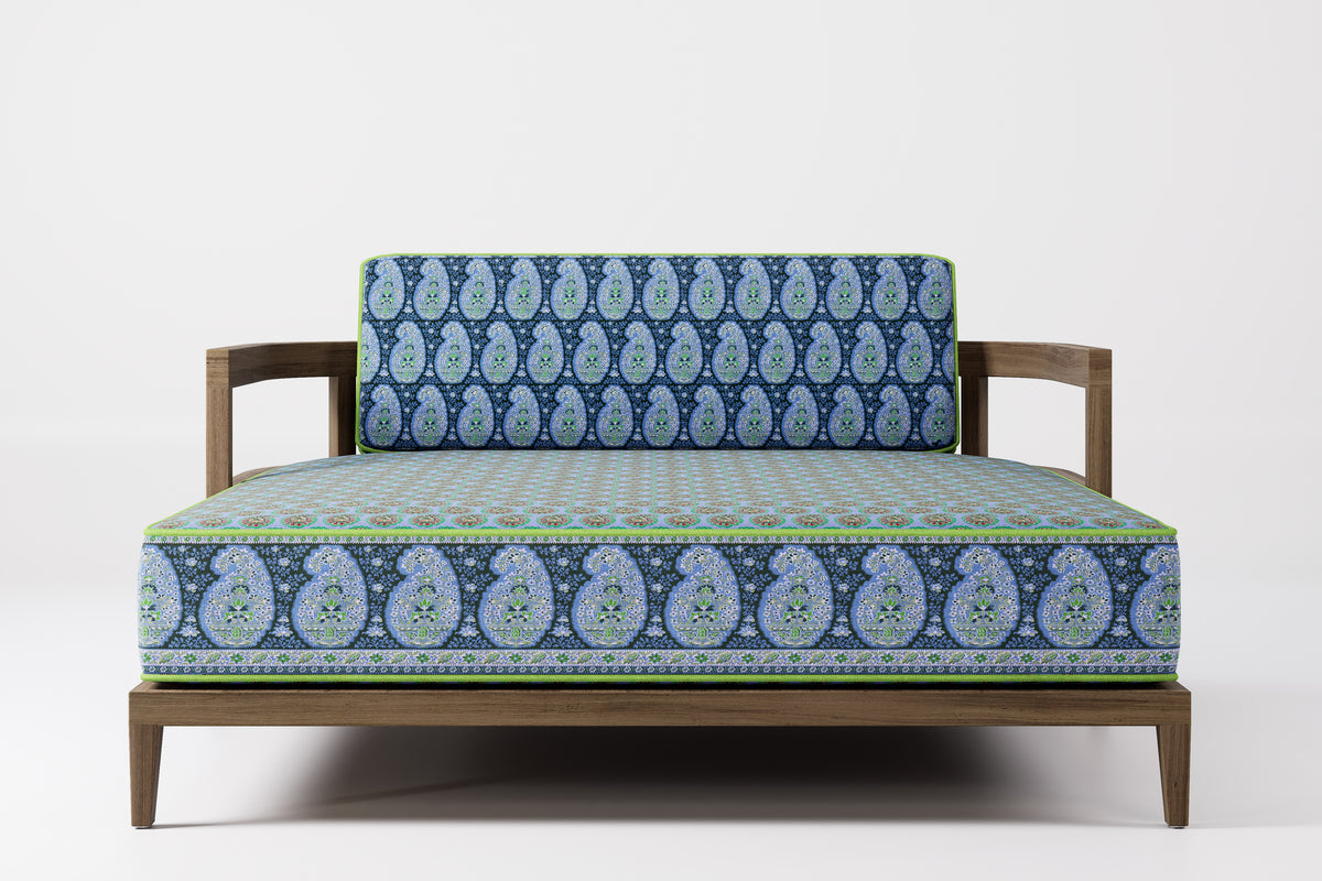 Rome Double Outdoor Daybed Teak (Boteh)