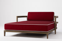 Rome Double Outdoor Daybed Teak