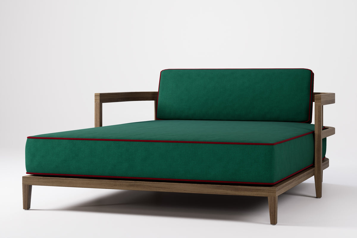 Rome Double Outdoor Daybed Teak