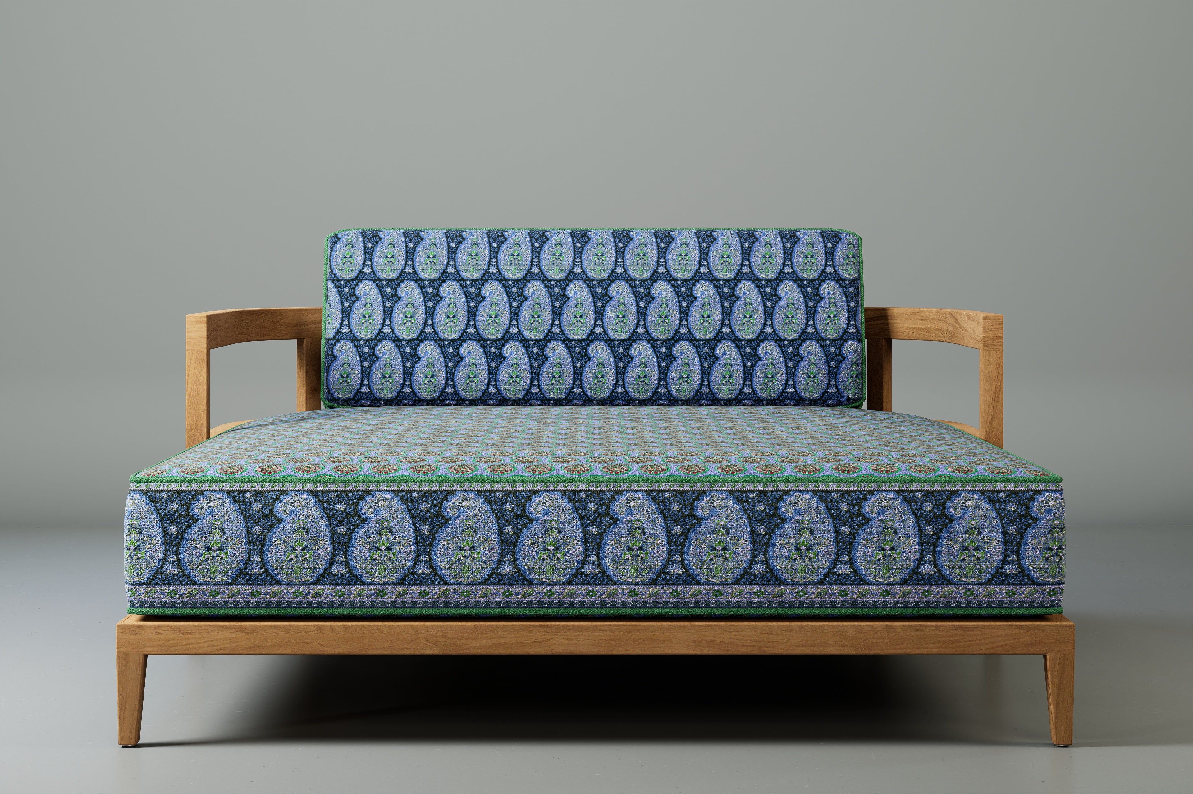 Rome Double Outdoor Daybed Teak (Boteh)