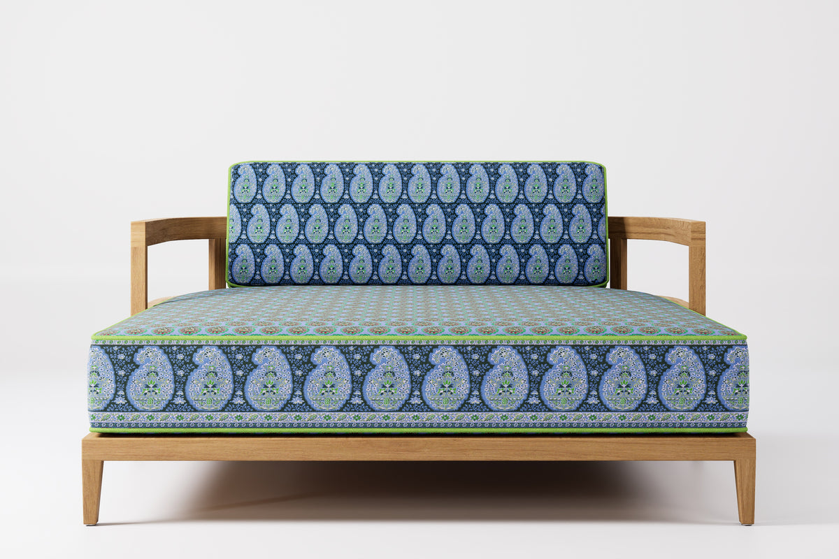 Rome Double Outdoor Daybed Teak (Boteh)
