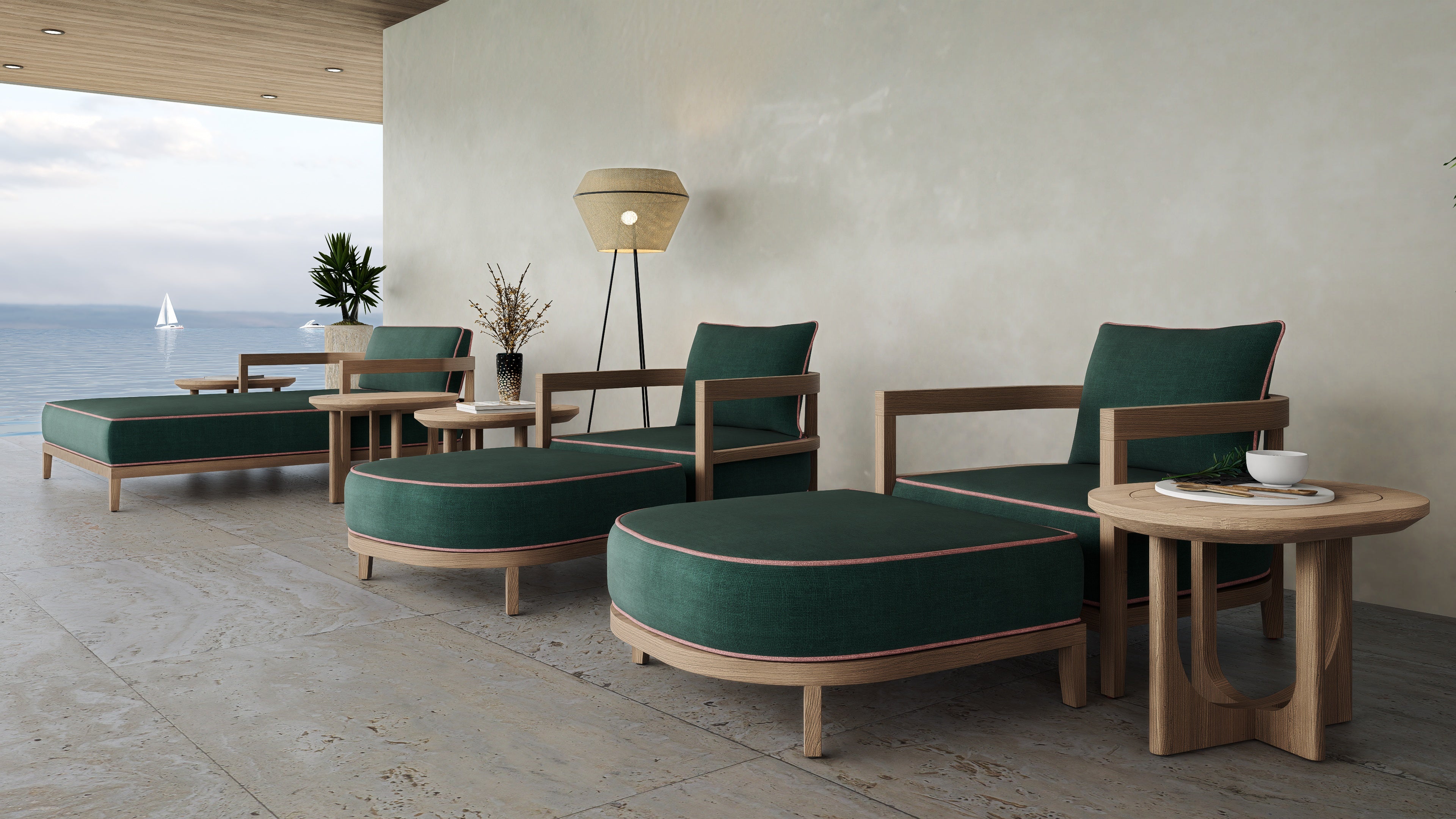 Rome Outdoor Daybed Teak