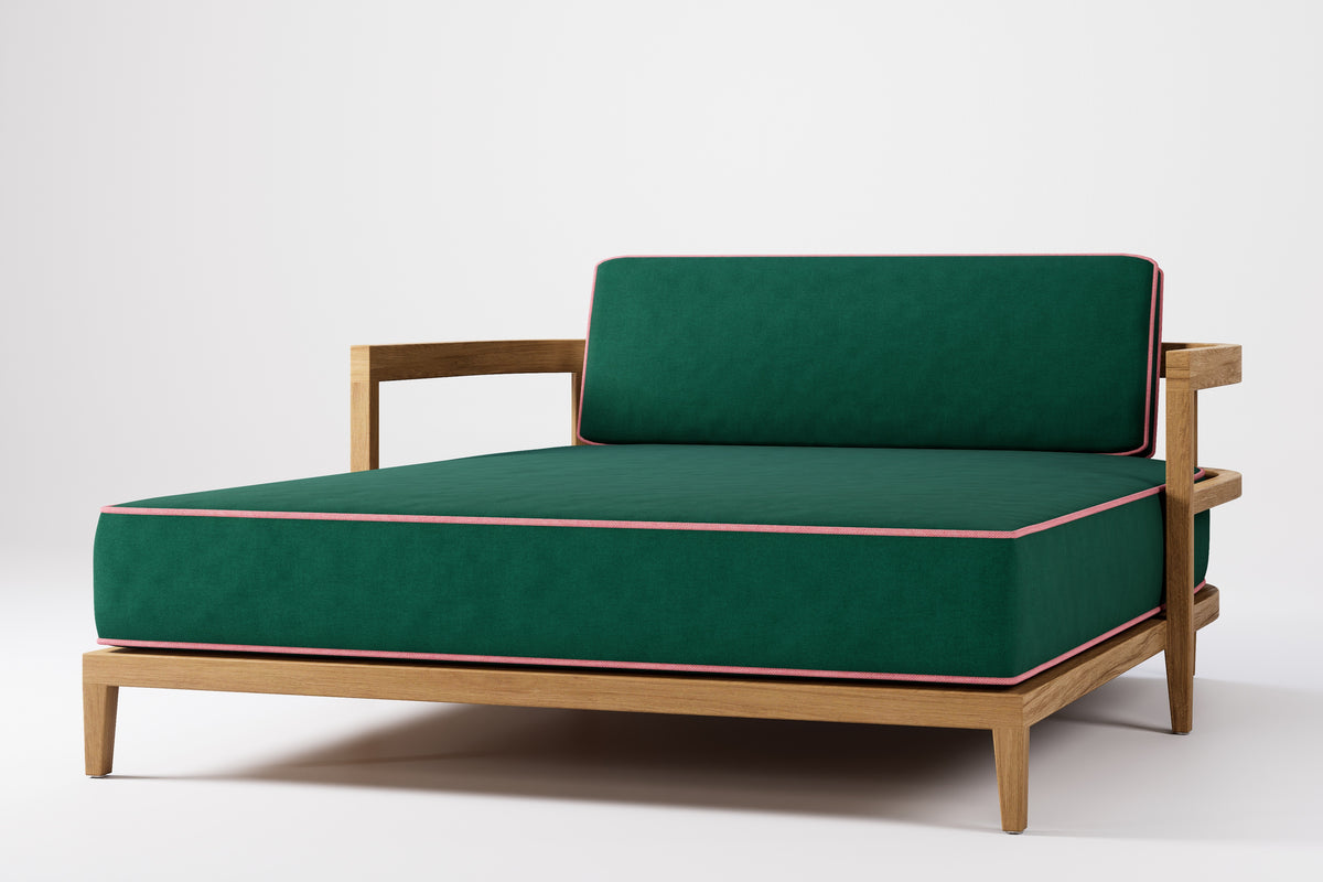 Rome Double Outdoor Daybed Teak